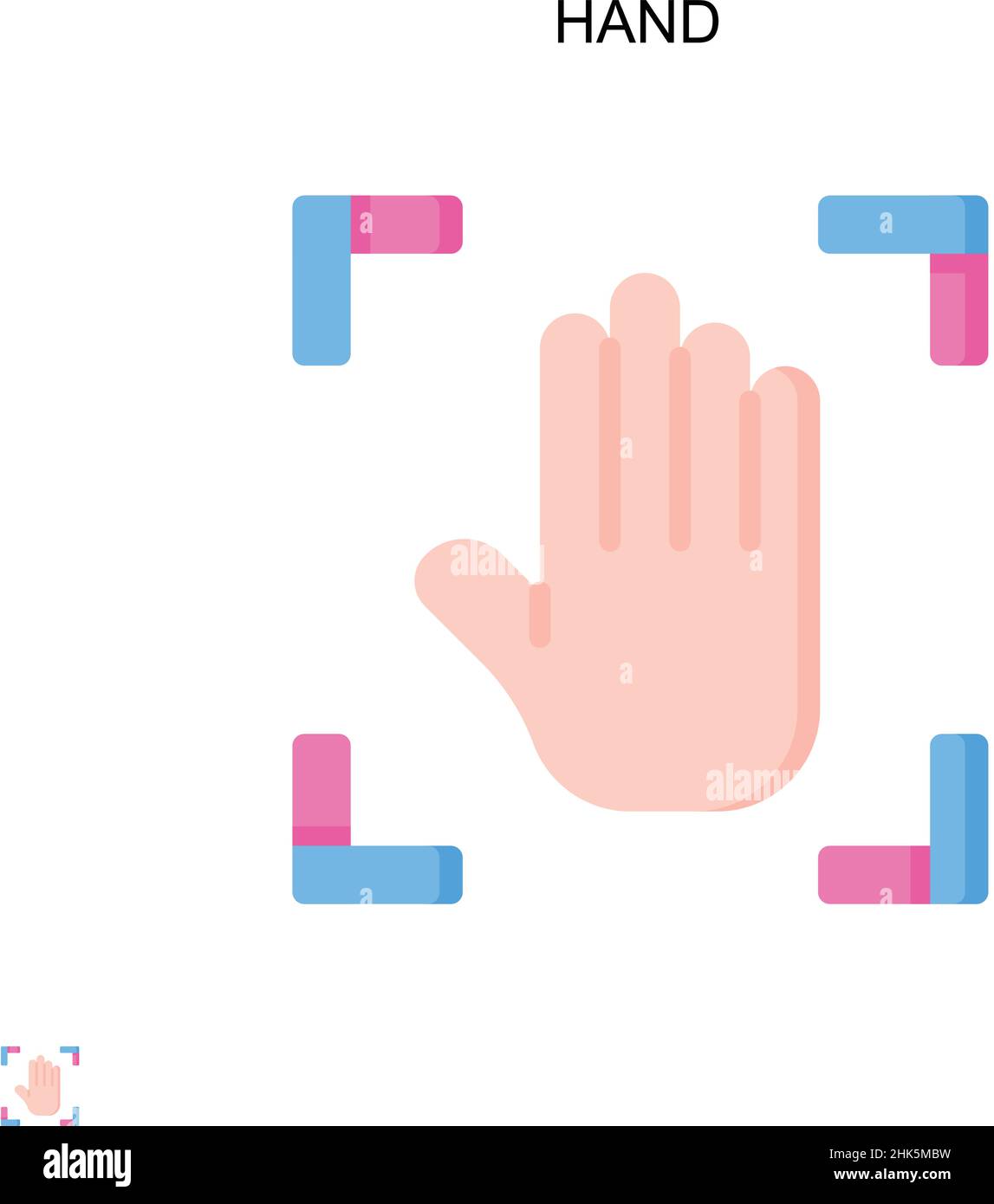 Hand Simple vector icon. Illustration symbol design template for web ...