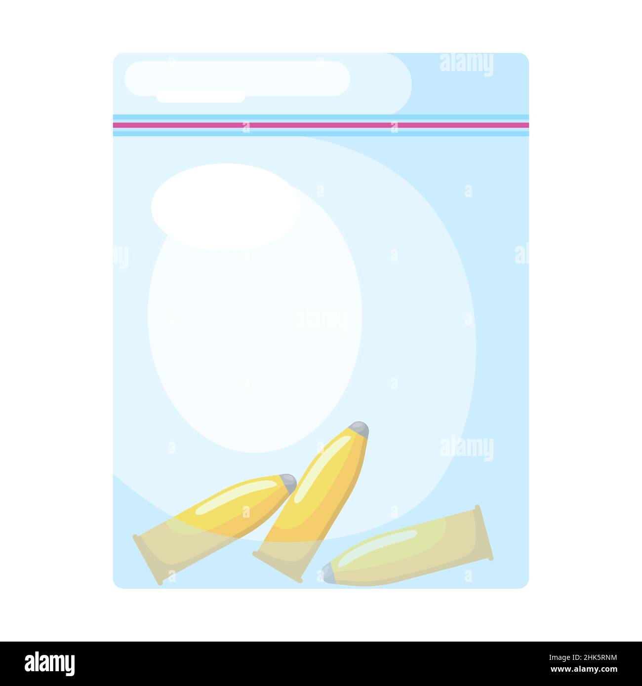 Bullets in package isolated on white background icon set. Evidence ...