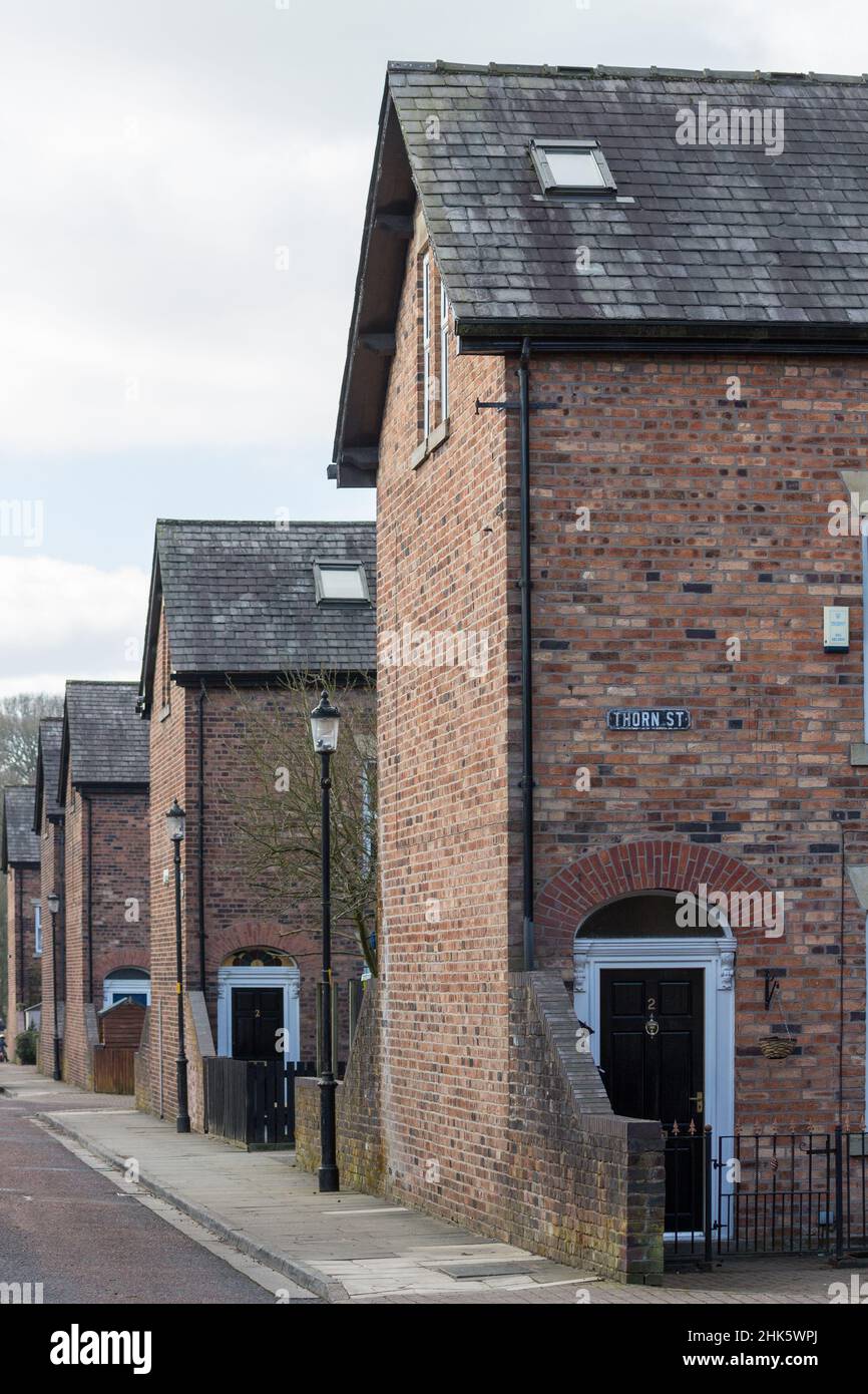 Terraced houses in Summerseat near Bury Stock Photo Alamy