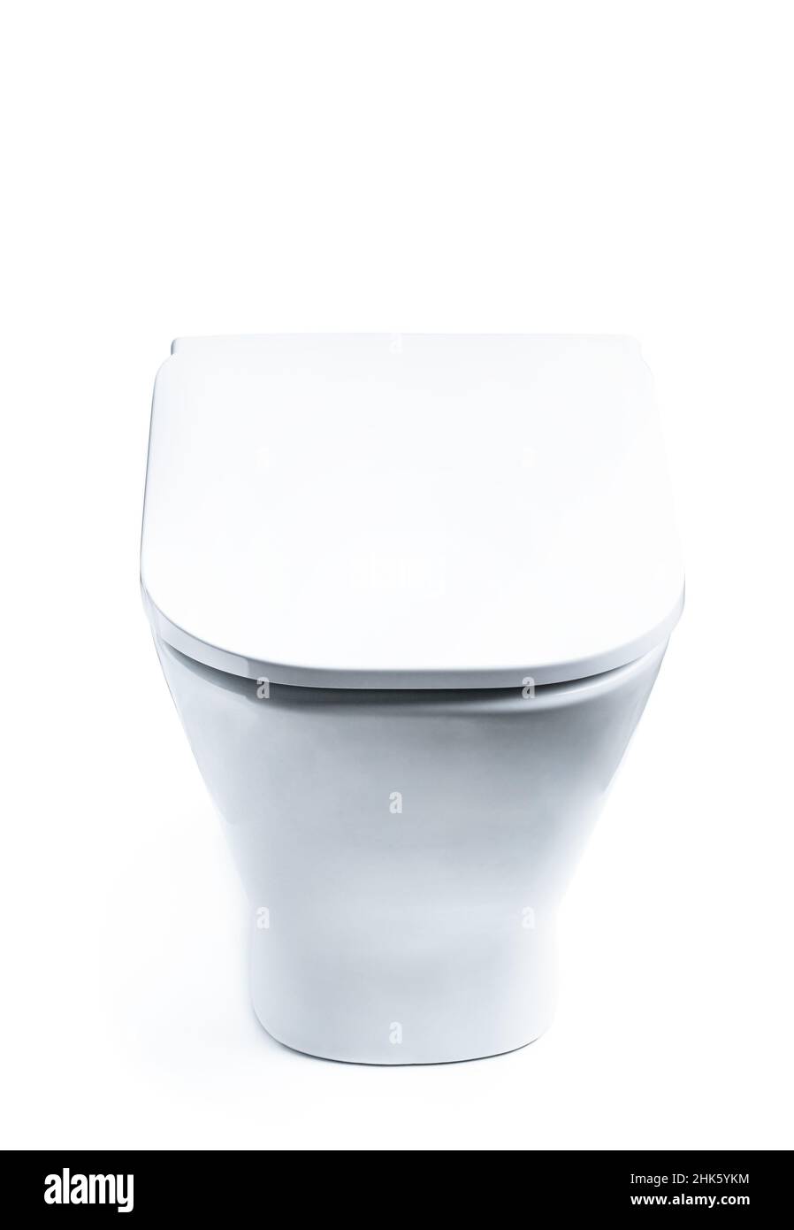 New toilet bowl isolated on white Stock Photo - Alamy