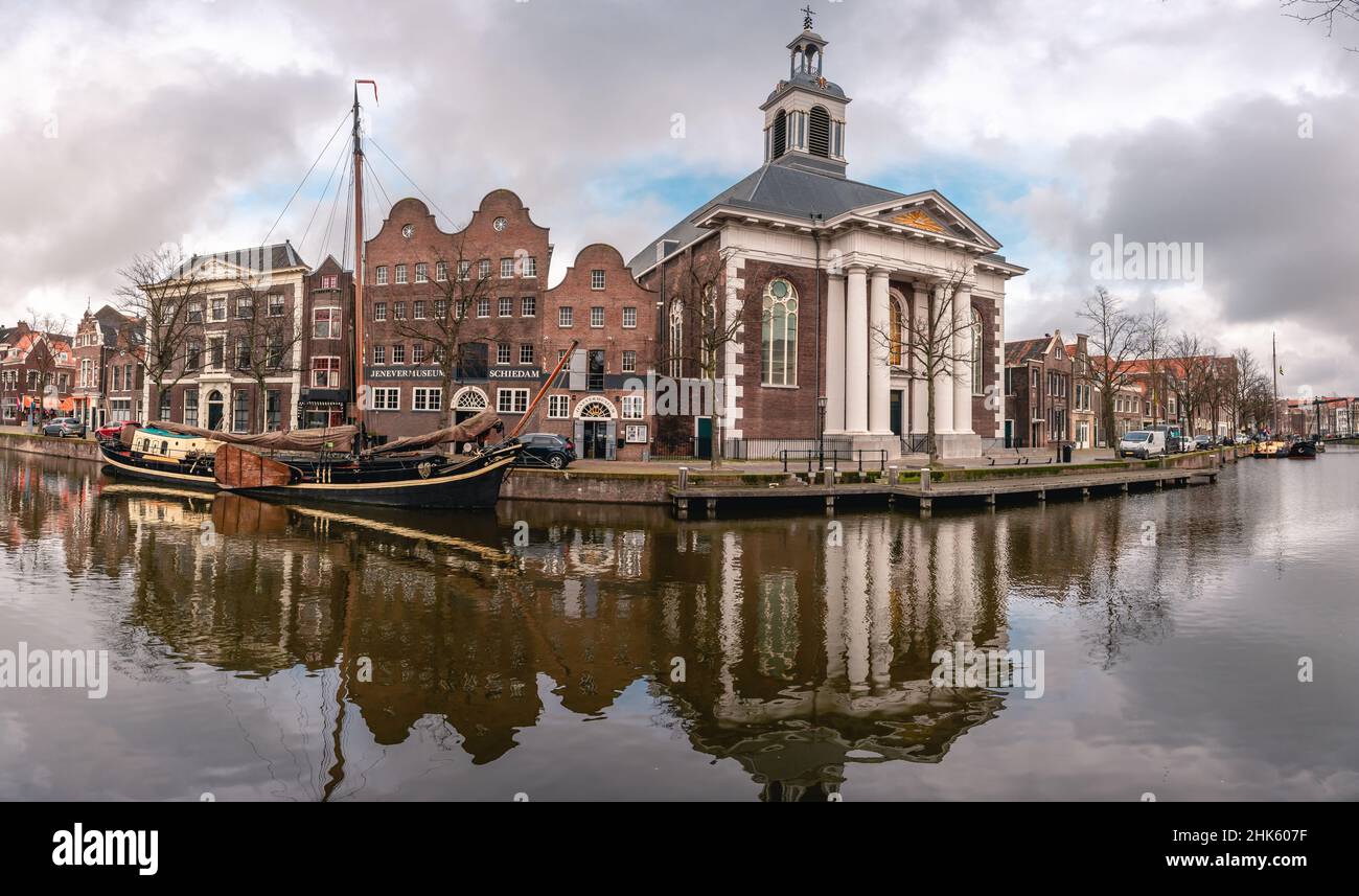 Stedelijk Museum Schiedam is a museum for modern and contemporary Dutch visual art in the South Holland city of Schiedam. Stock Photo