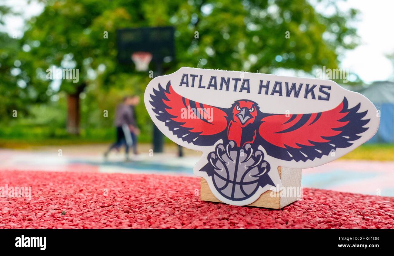 Atlanta Hawks Basketball Team Logo Editorial Image - Image of trademark,  logo: 112133425