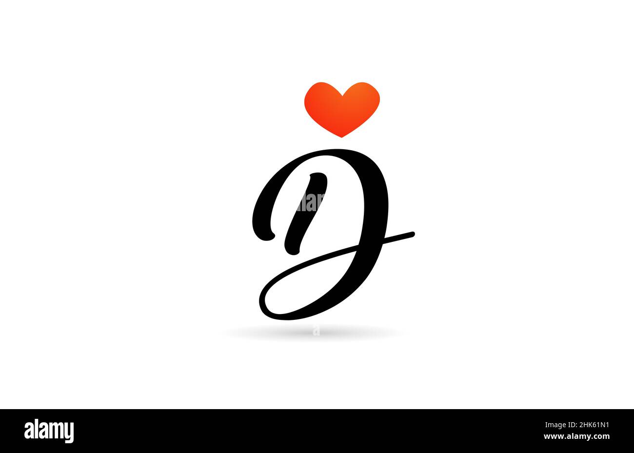 handwritten D alphabet letter logo icon design. Creative template ...
