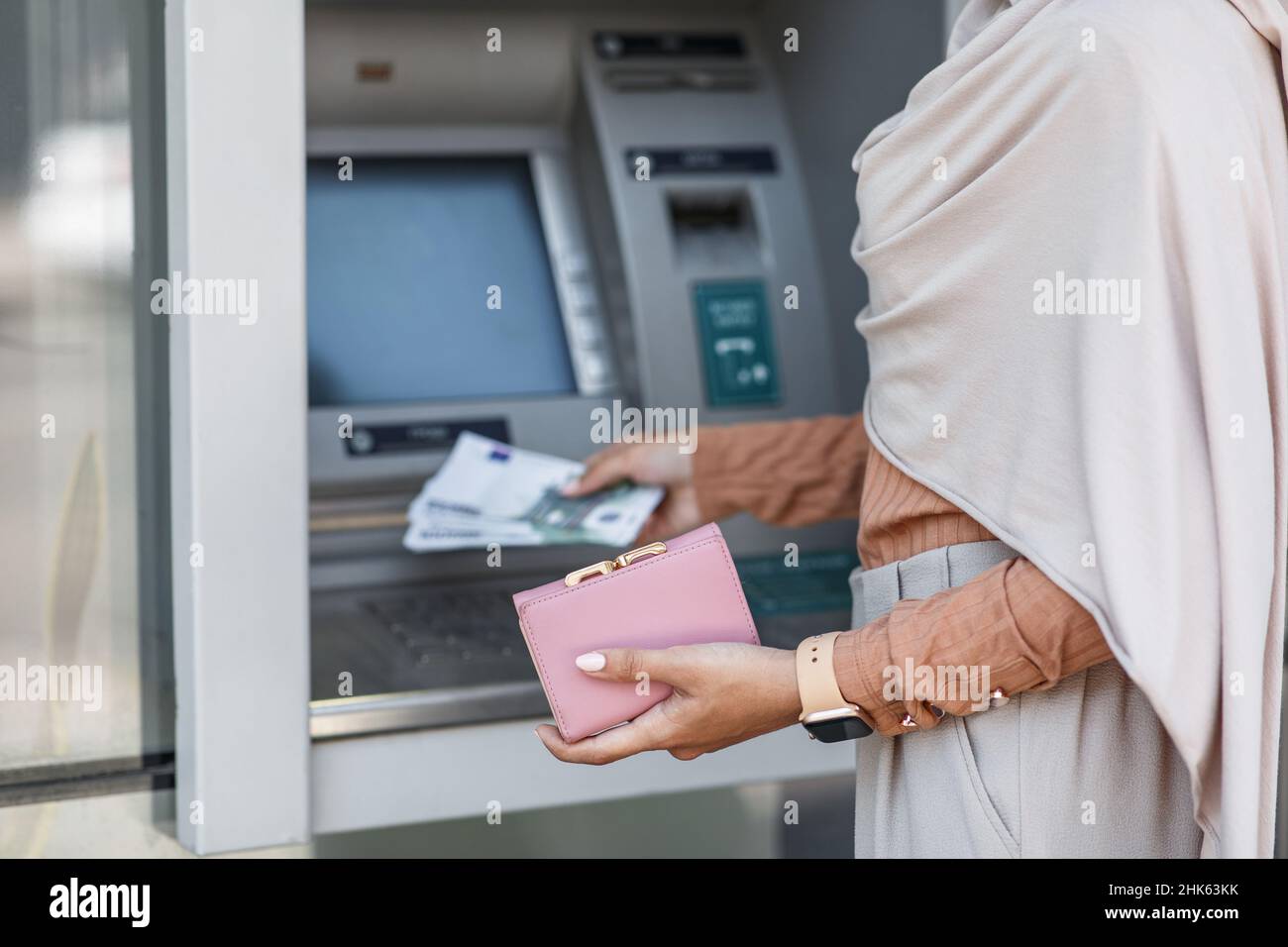 Debit and credit, transfer of funds, money transactions, payment of financial bills Stock Photo