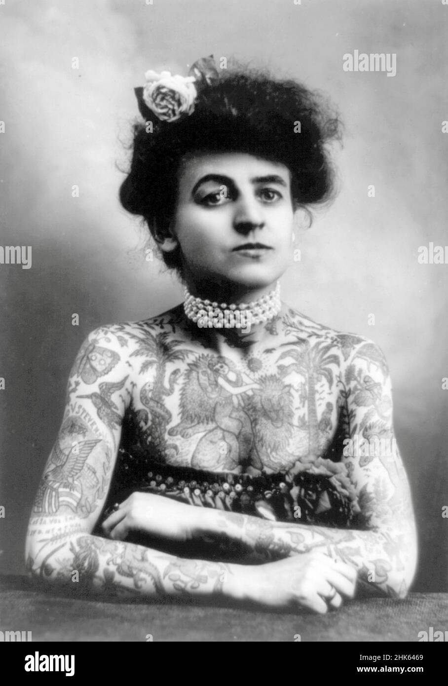 Maud Stevens Wagner - 1907 Stock Photo