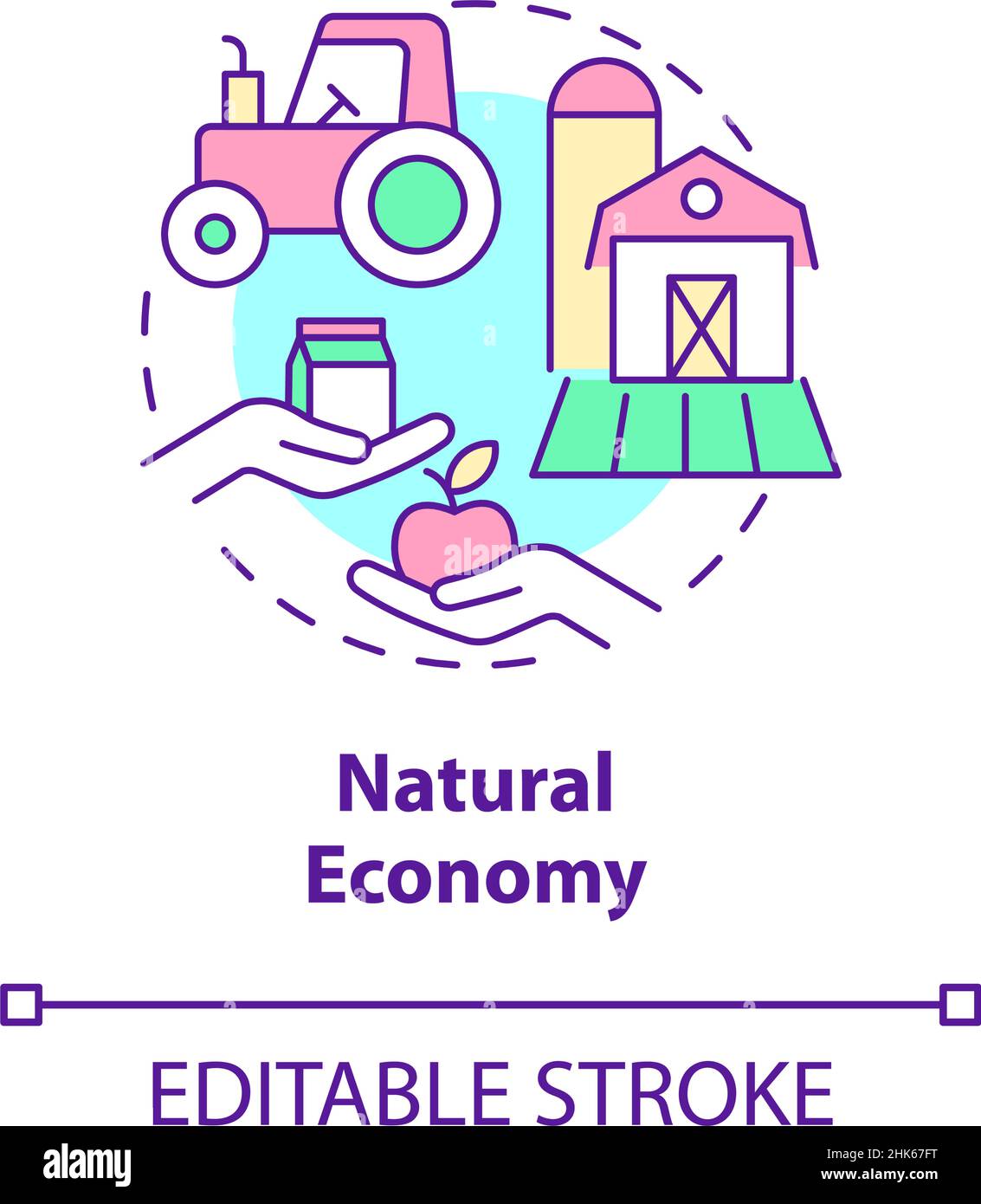 Natural economy concept icon Stock Vector Image & Art - Alamy