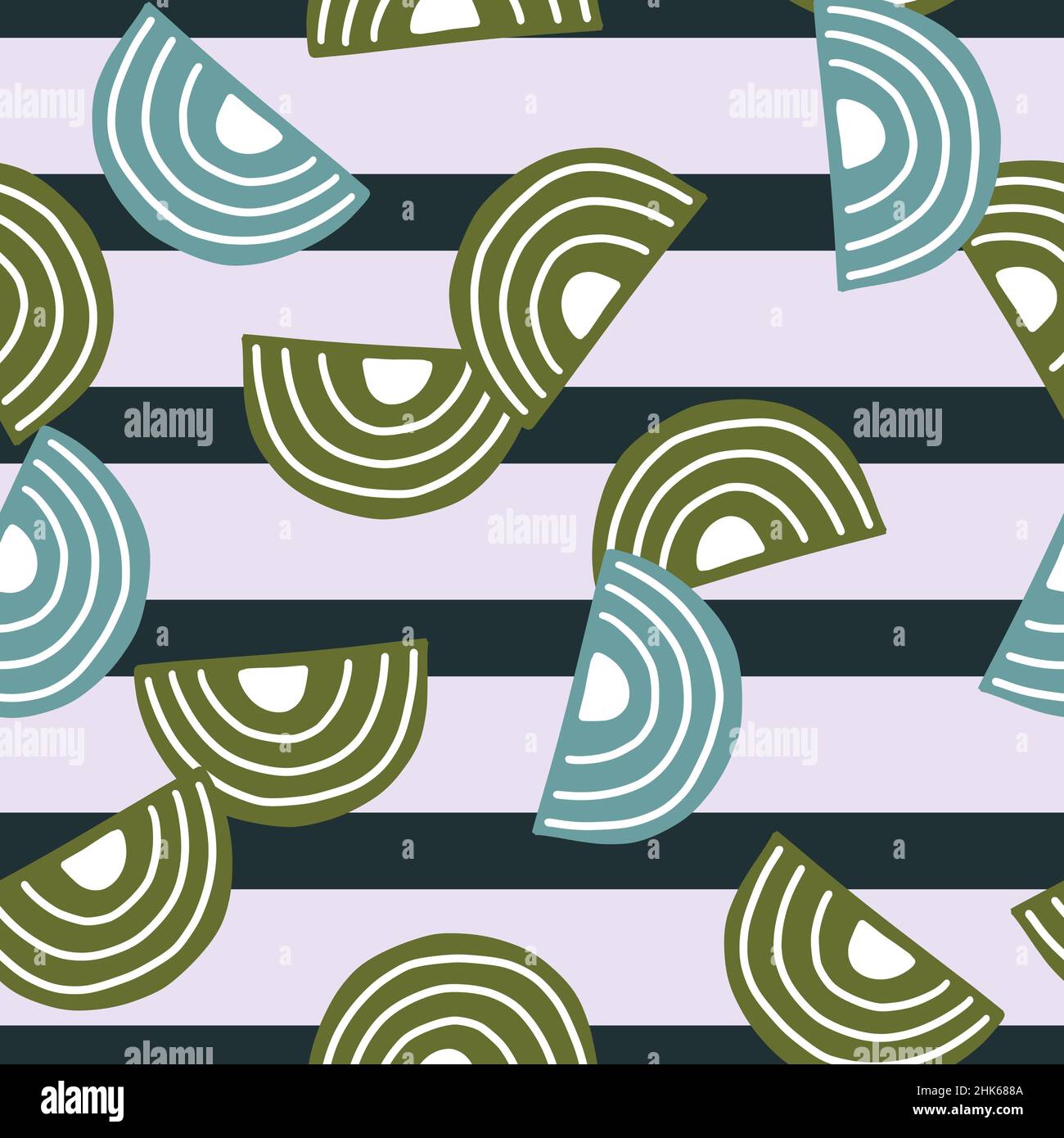 Abstract seamless pattern on striped gray background. Geometrical ...