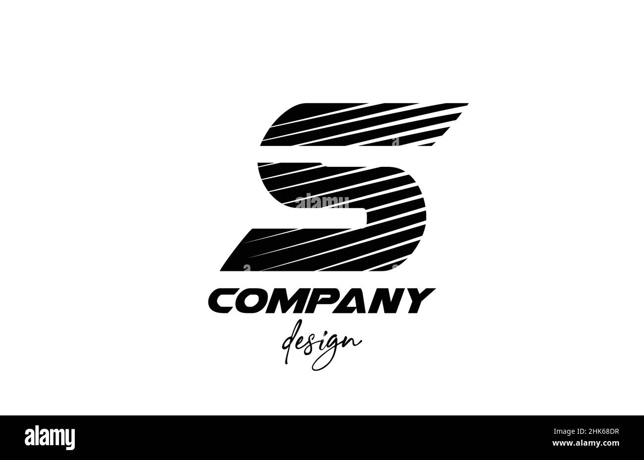 black and white S alphabet letter logo icon. Creative design for ...