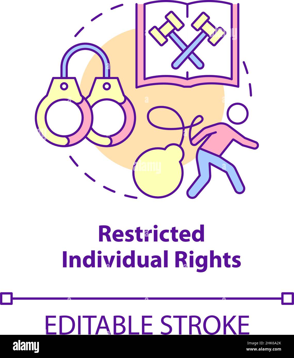 Restricted individual rights concept icon Stock Vector Image & Art Alamy