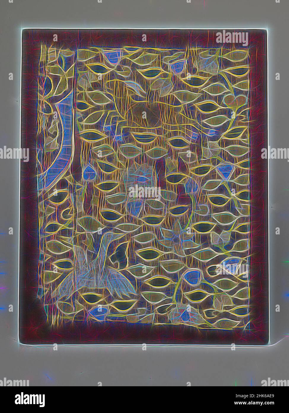 Inspired by Scroll Cover, Chinese, Northern Song dynasty, 960–1127, early 12th century, Silk in tapestry weave (kesi), Made in China, Asia, Coverings & hangings, textiles, 8 3/8 x 13 1/2 in. (21.2 x 34.3 cm, Reimagined by Artotop. Classic art reinvented with a modern twist. Design of warm cheerful glowing of brightness and light ray radiance. Photography inspired by surrealism and futurism, embracing dynamic energy of modern technology, movement, speed and revolutionize culture Stock Photo