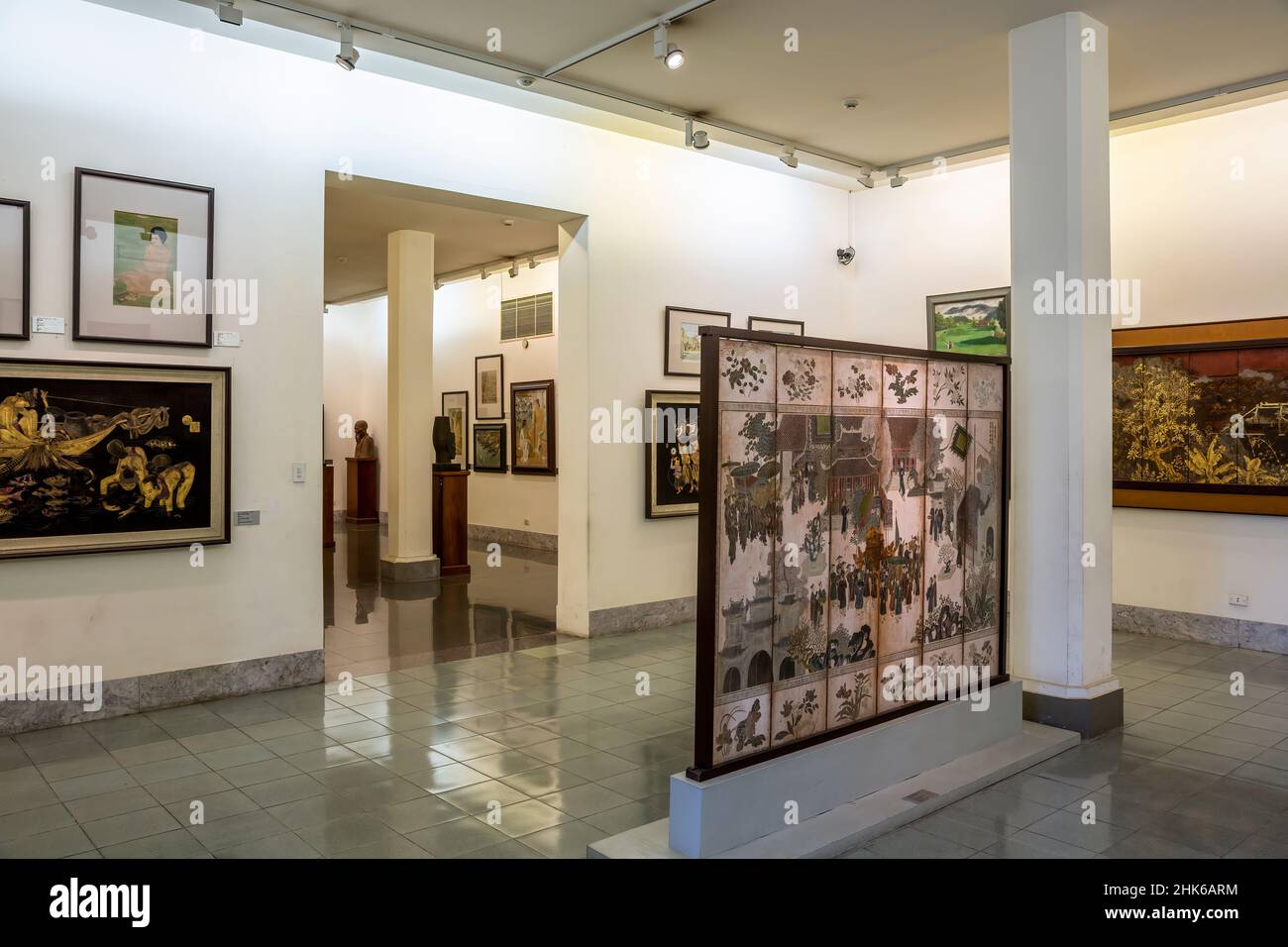 Gallery, Vietnam Fine Arts Museum, Hanoi, Vietnam Stock Photo Alamy