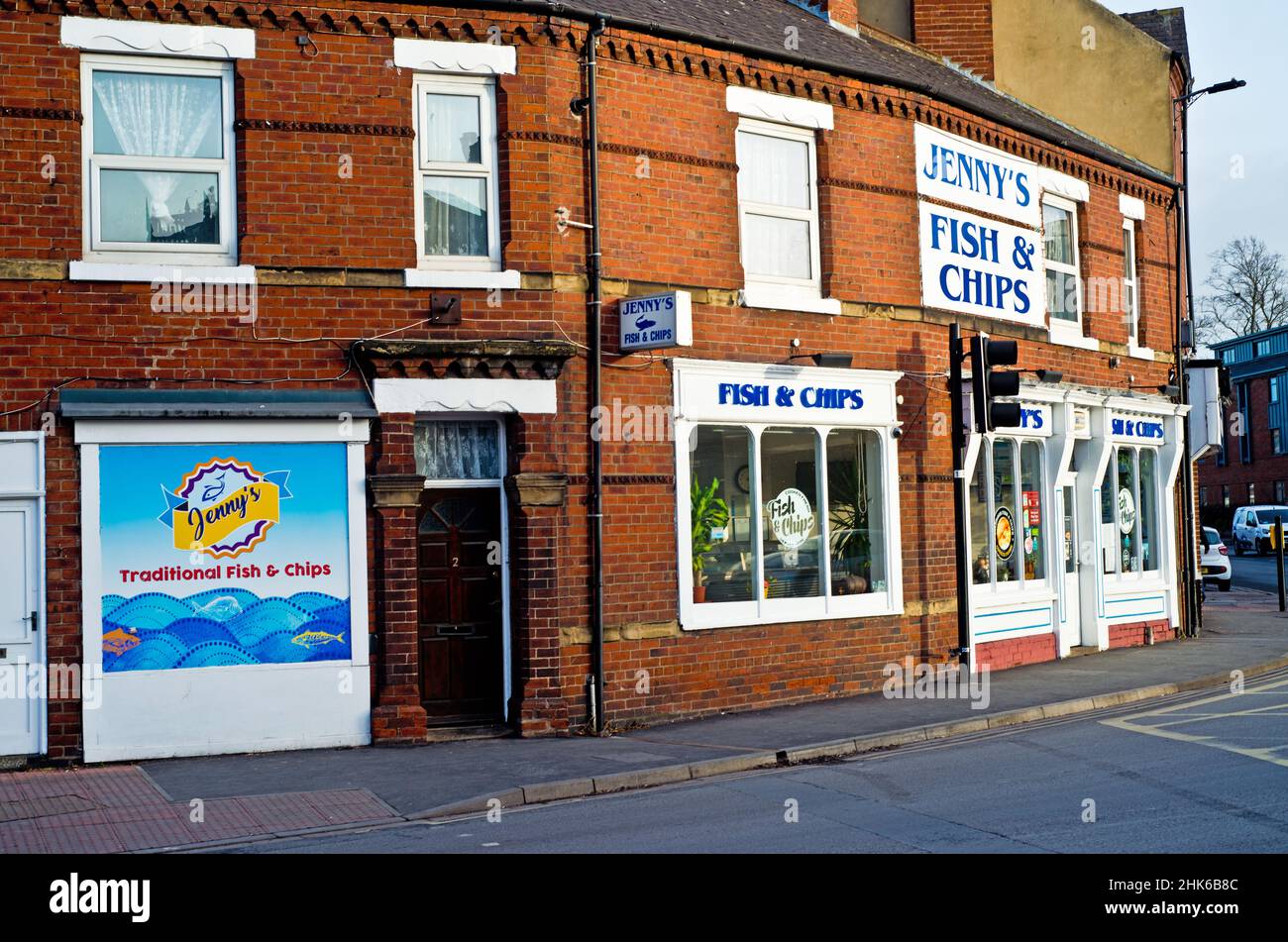 Jennys Fish and Chip Shop, Walmgate, York, England Stock Photo Alamy
