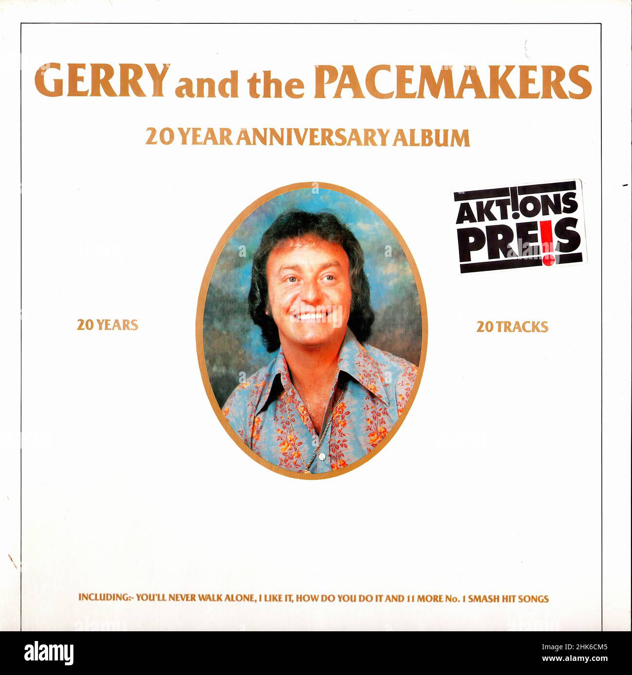 Vintage vinyl record cover - Gerry & The Pacemakers - 20 Year Anniversary  Album - D - 1982 Stock Photo - Alamy