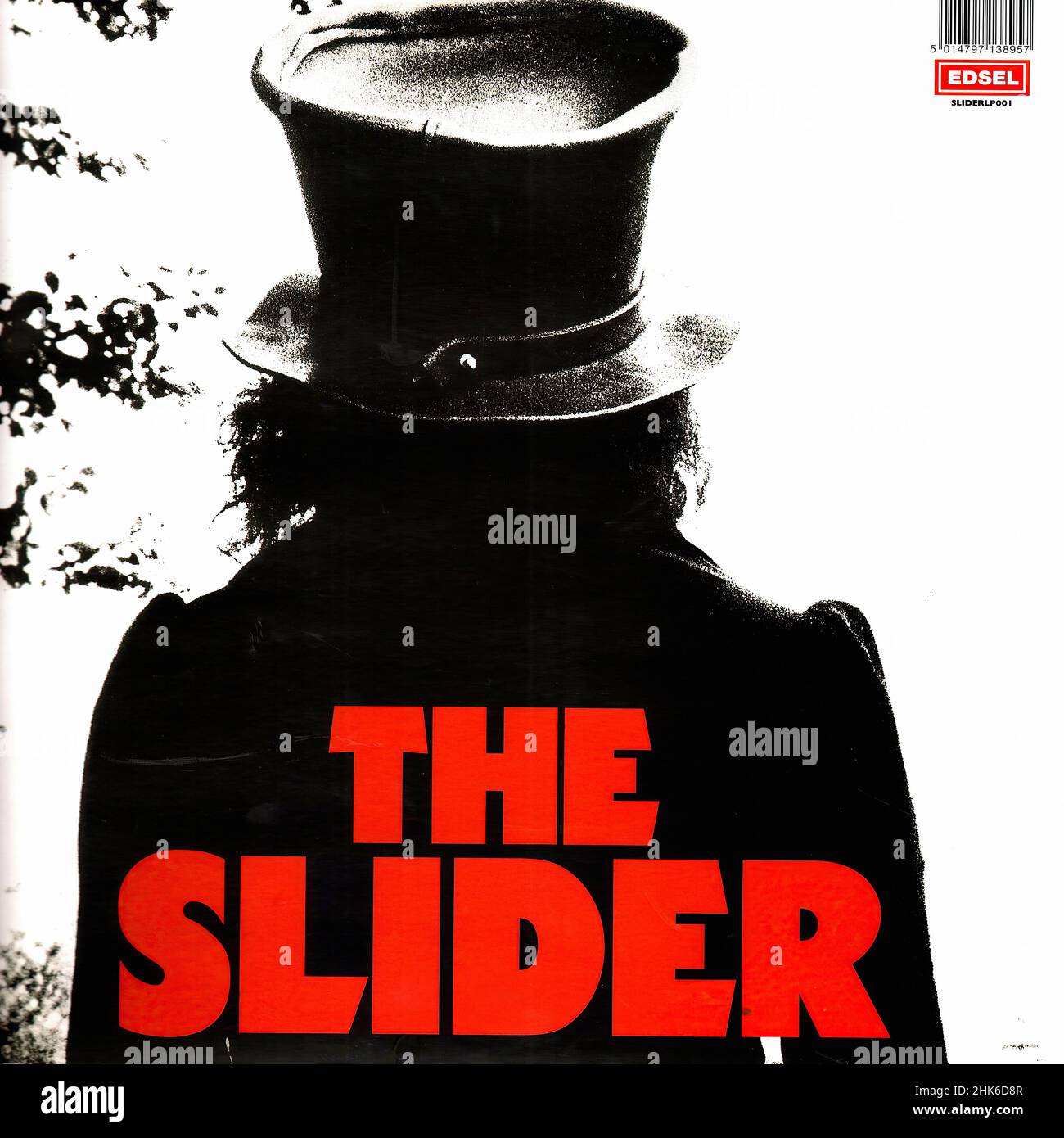 Vintage vinyl record cover - T Rex - The Slider - UK - 1972-Issue 180gr 2012-- Stock Photo