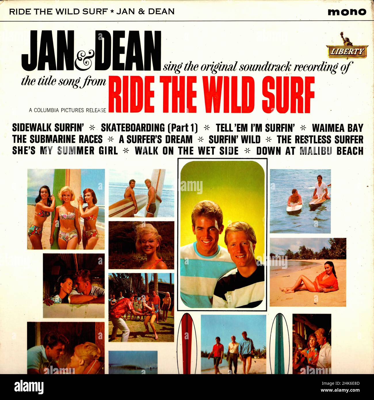 Jan Dea Vintage vinyl record cover - Jan & Dean - Ride The Wild Surf - UK ...