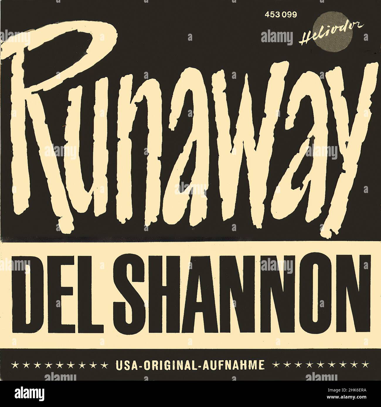 Vintage vinyl record cover Shannon, Del Runaway 1961 Stock Photo
