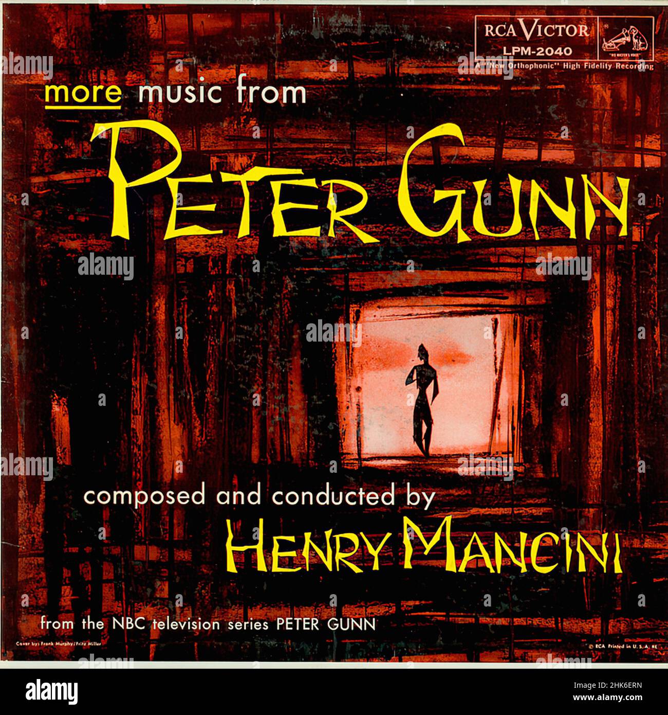 More Music From Peter Gunn Vintage Soundtrack Vinyl Album Stock Photo