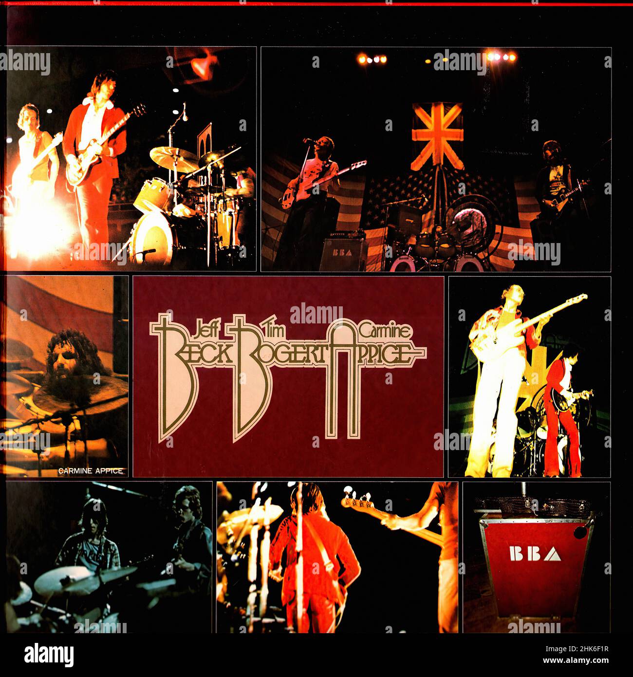 Vintage vinyl record cover - Beck Bogart And Appice - Live In