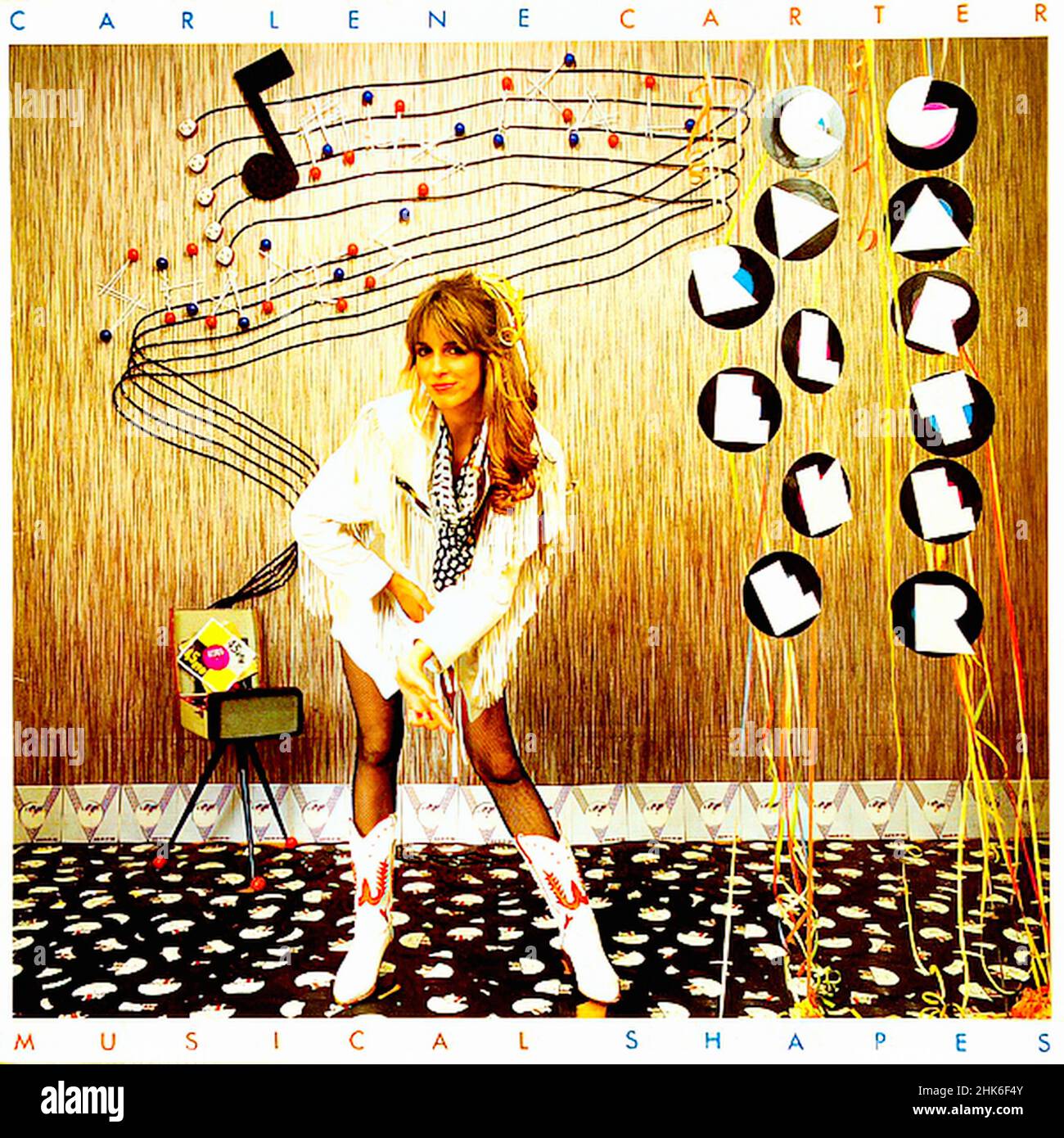 Vintage vinyl record cover Carlene Carter Musical Shapes D 1980