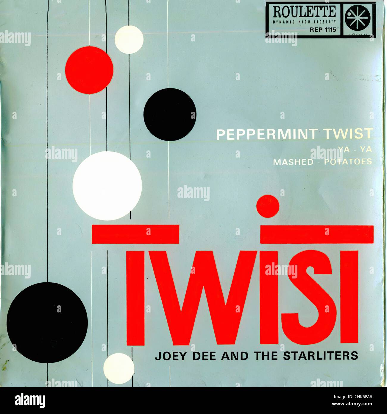 Vintage vinyl record cover -  Dee, Joey & The Starlighters - Twist - F - EP - 1963 Stock Photo