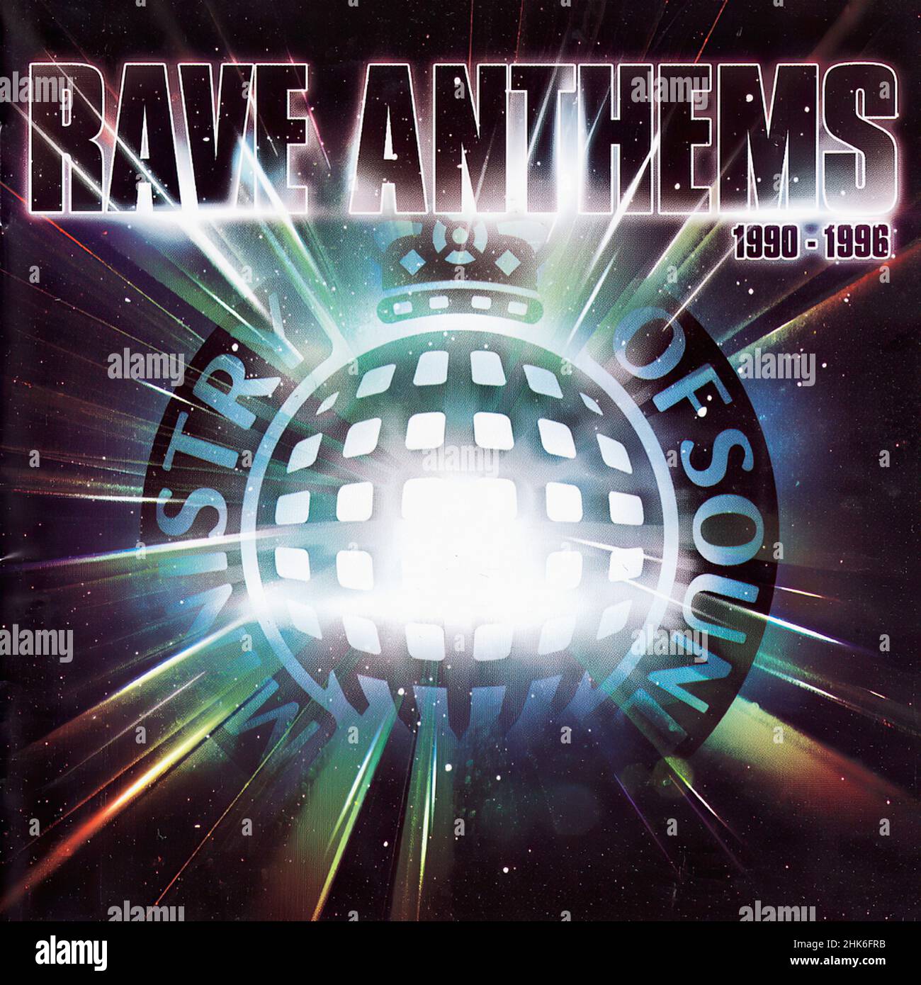 Vintage vinyl record cover -  Ministry Of Sound -  Rave Anthems 1990 - 1996 00003 Stock Photo