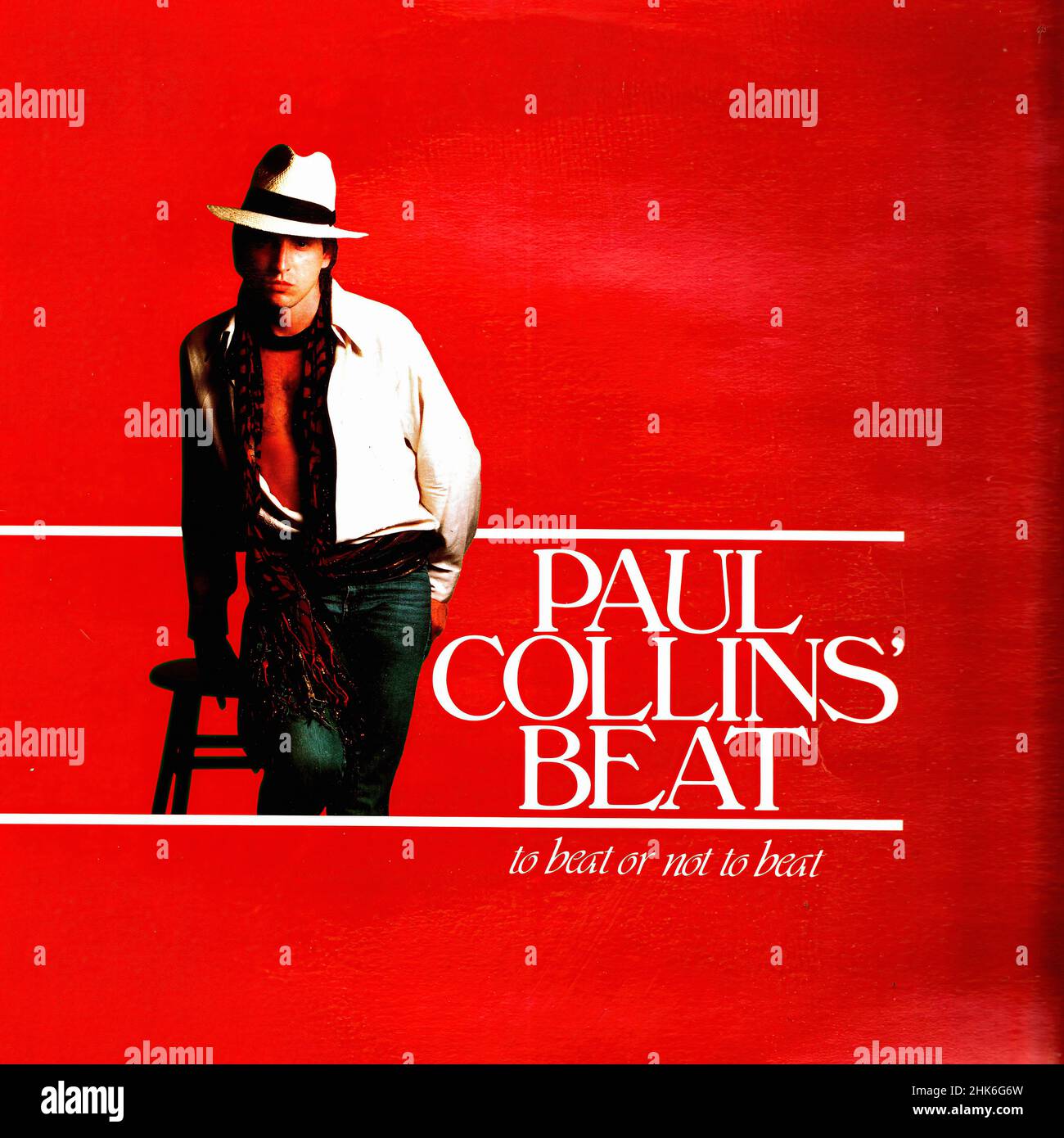 Vintage vinyl record cover - Paul Collins' Beat - To Beat Or Not To Beat - F - 1984 Stock Photo