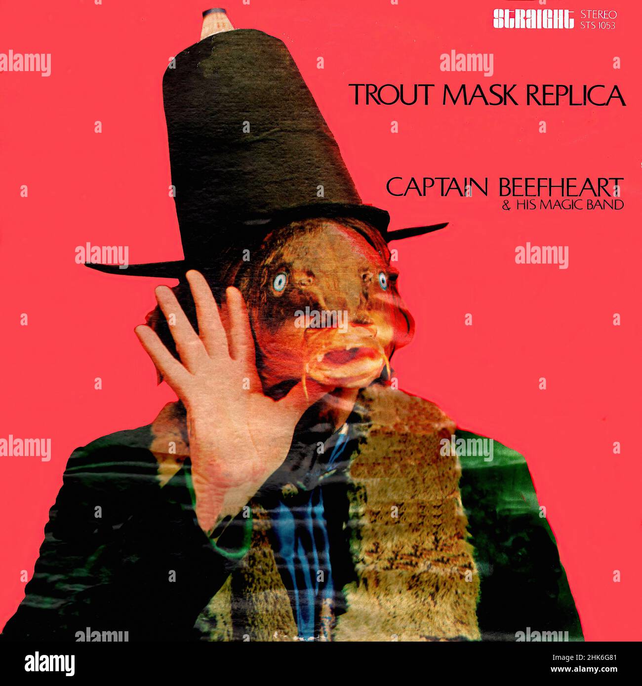 Vintage vinyl record cover - Captain Beefheart - Trout Mask Replica - US - 1969 Stock Photo