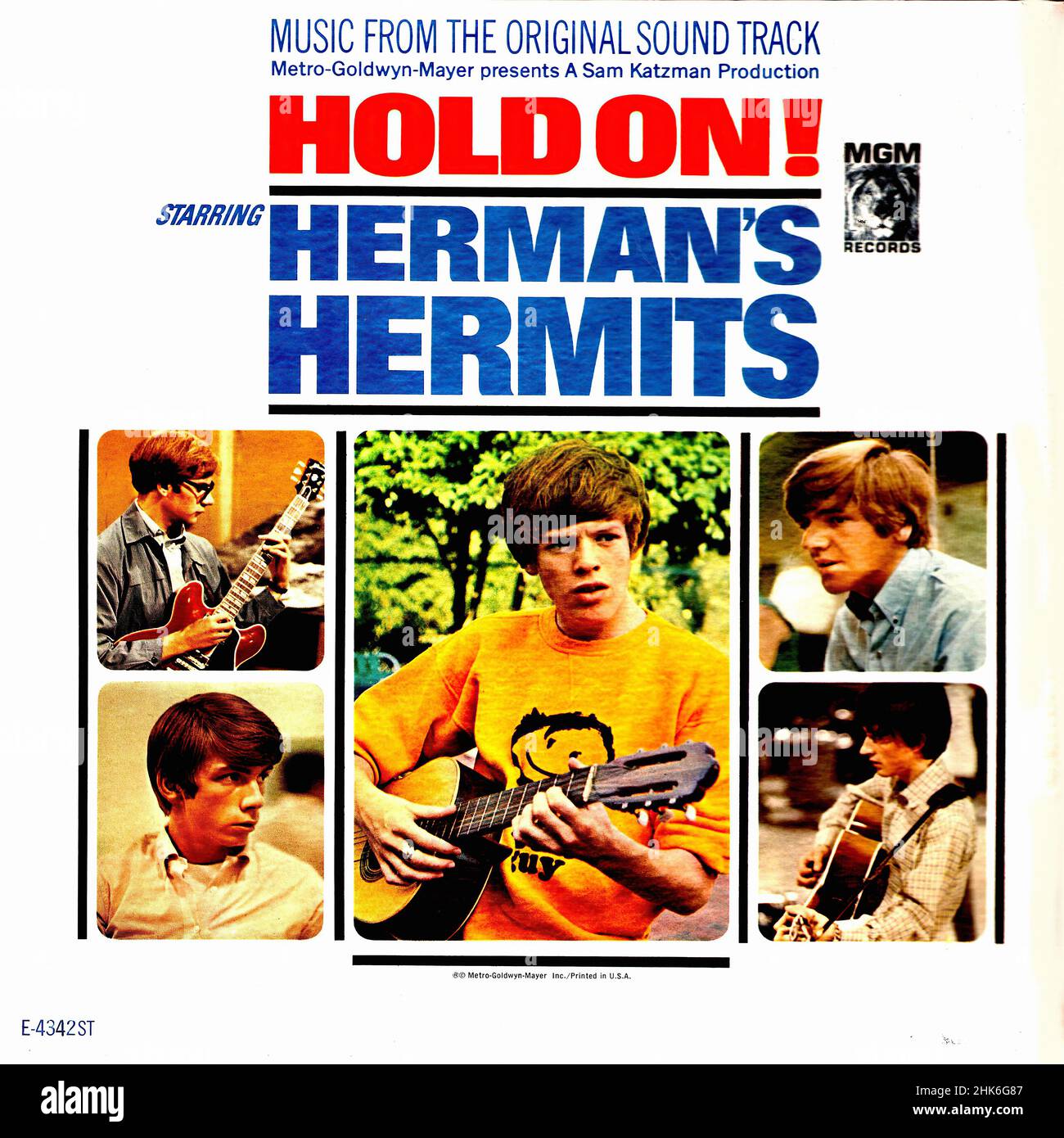 Vintage vinyl record cover - Herman's Hermits - Hold On - US - 1966 02 Stock Photo