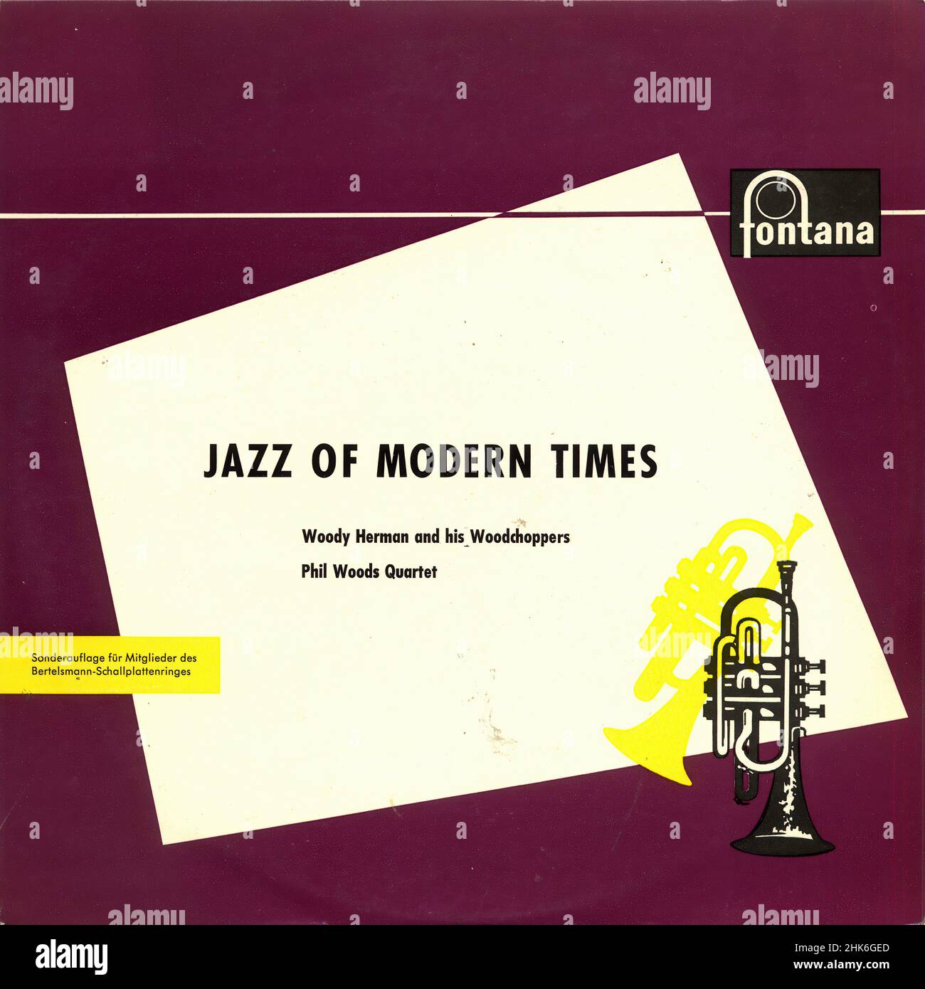 Vintage vinyl record cover -  Herman, Woody - Jazz Of Modern Times - D Stock Photo