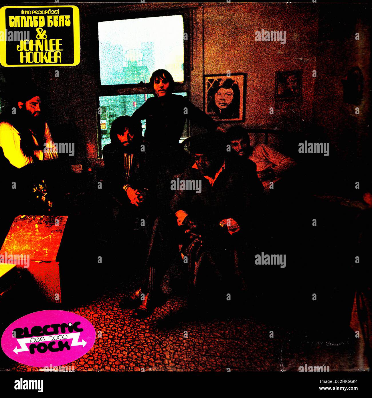 Vintage vinyl record cover - Canned Heat & John Lee Hooker - Hooker & Heat - DLP - D - 1970 Stock Photo