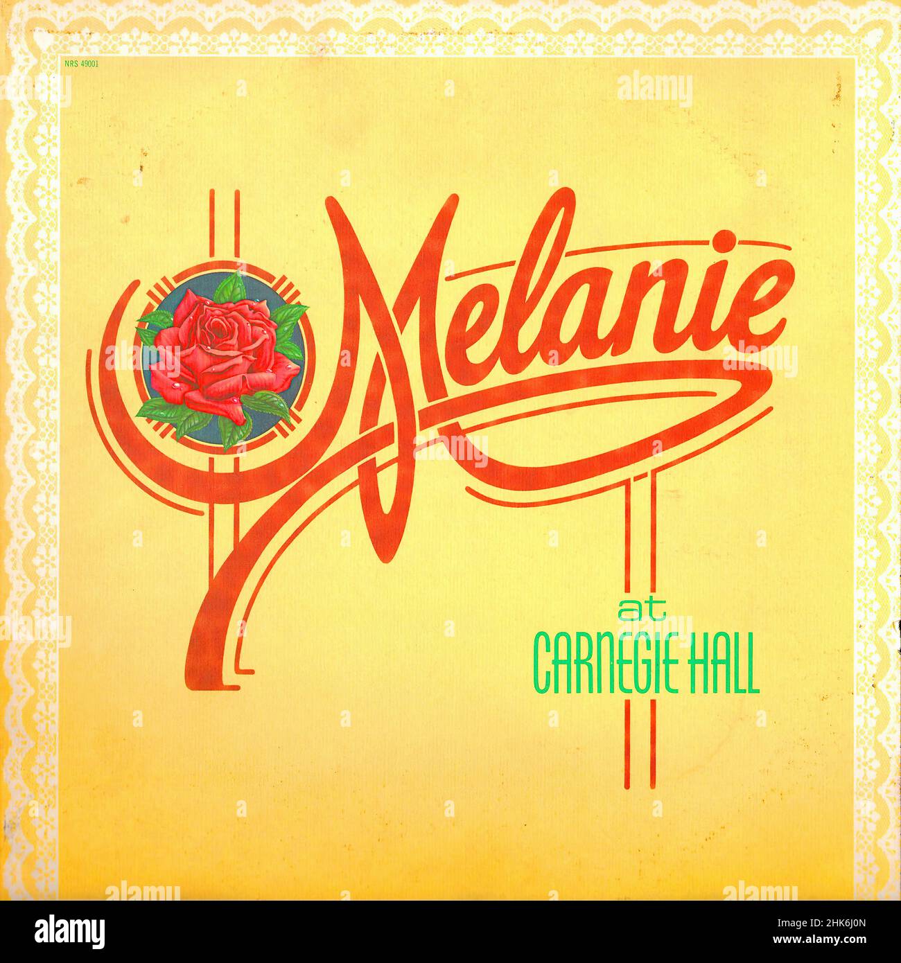 Vintage vinyl record cover - Melanie - At Carnegie Hall - US - 1973 Stock Photo