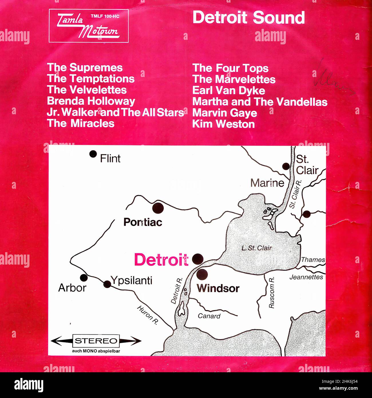 Vintage vinyl record cover - Motown Various - Detroit Sound - D-F ...
