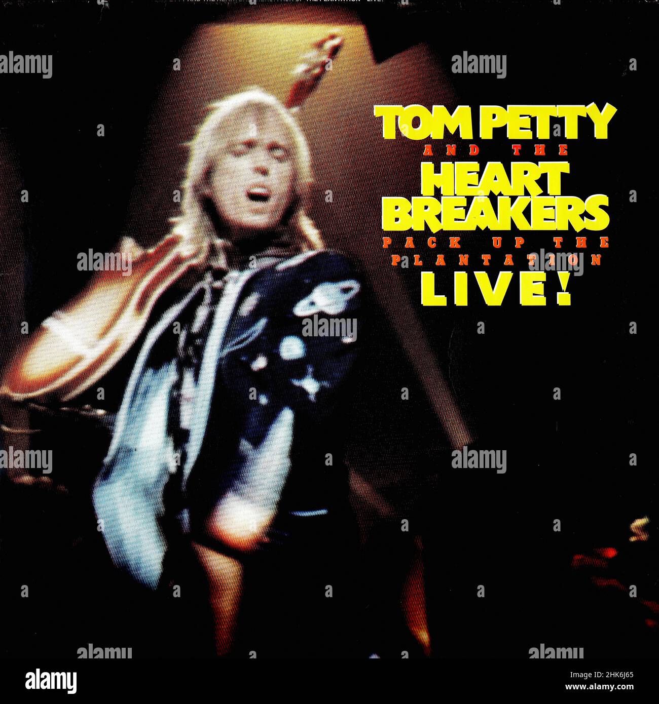 Vintage vinyl record cover - Tom Petty & The Heartbreakers - Live - D - 1985 Stock Photo