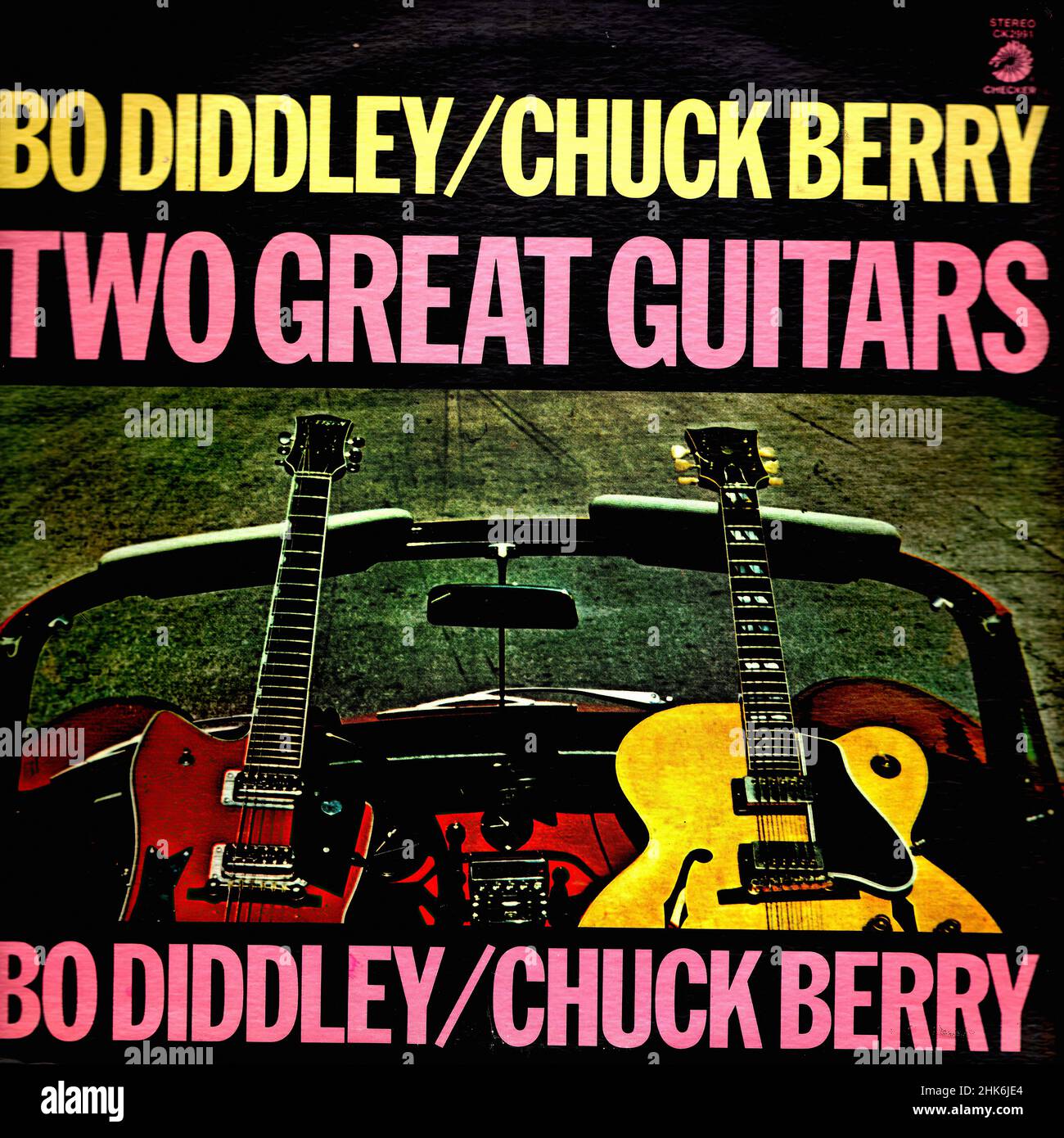 Vintage vinyl record cover - Berry, Chuck + Bo Diddley - Two Great Guitars  - US - 1964 Stock Photo - Alamy