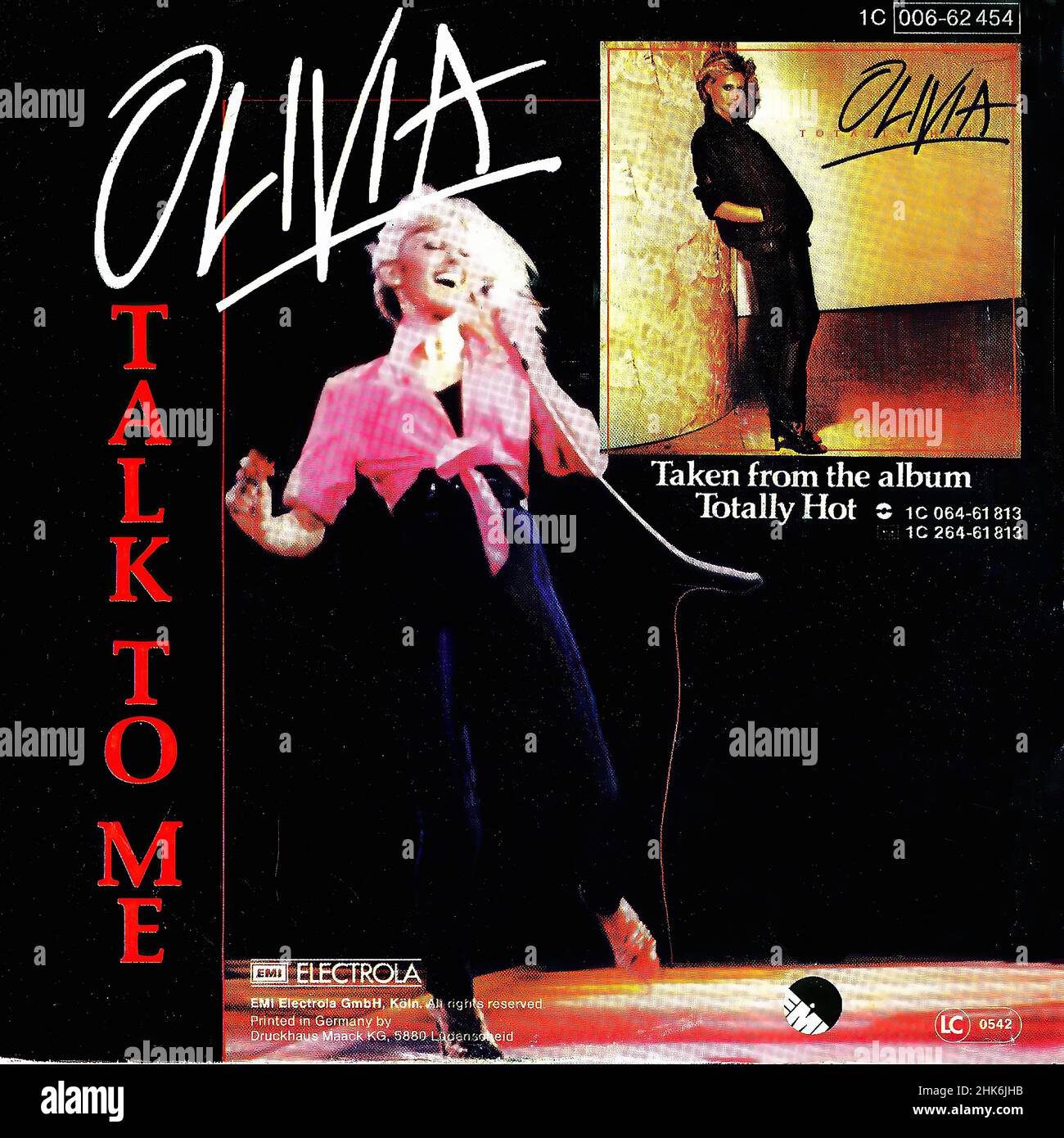 Vintage vinyl record cover NewtonJohn, Olivia Totally Hot D 1978 00001 Stock Photo Alamy