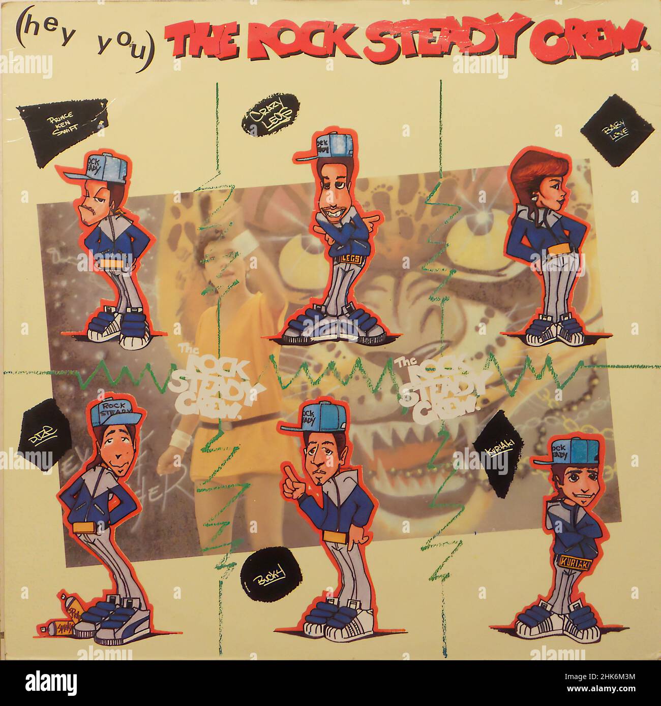 Vintage vinyl record cover Rock Steady Crew (Hey You) The Rock Steady Crew [1983] front