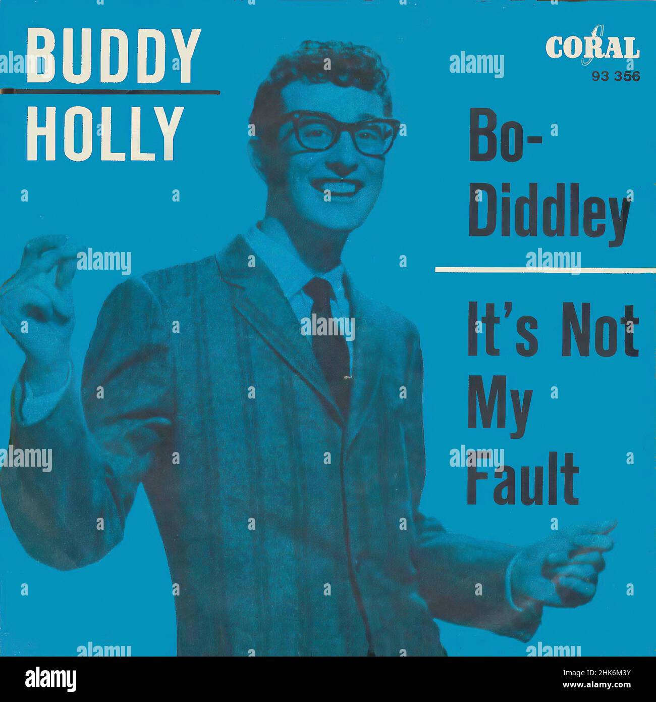 Vintage vinyl record cover - Holly, Buddy - Bo Diddley - D - 1959 Stock Photo