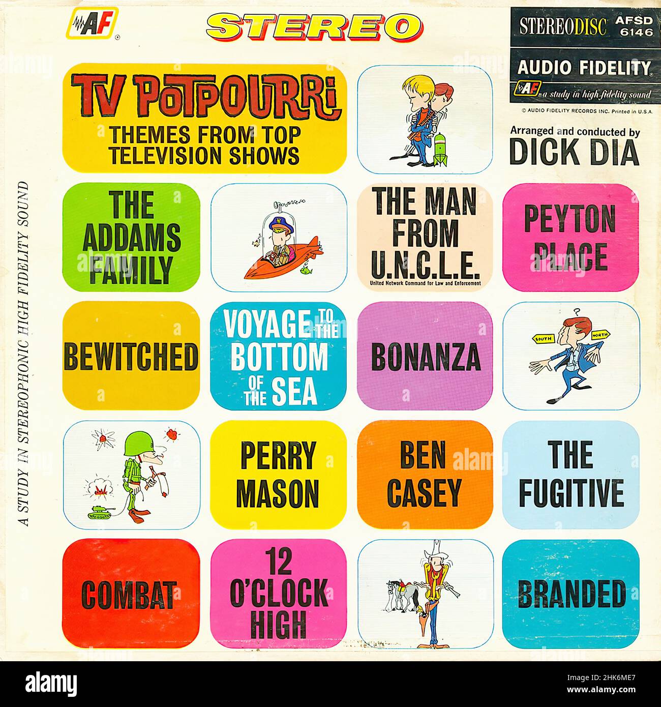 TV Potpourri Vintage Soundtrack Vinyl Album Stock Photo Alamy