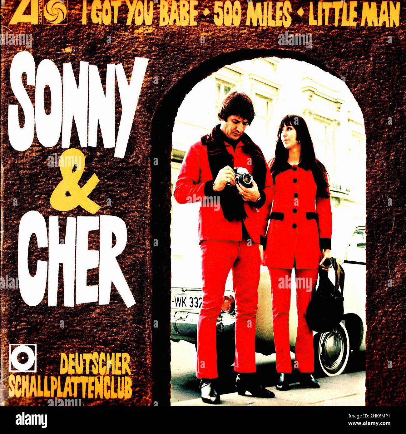 Vintage vinyl record cover - Sonny & Cher - Deutscher Schallplattenclub - D - 1967 Stock Photo