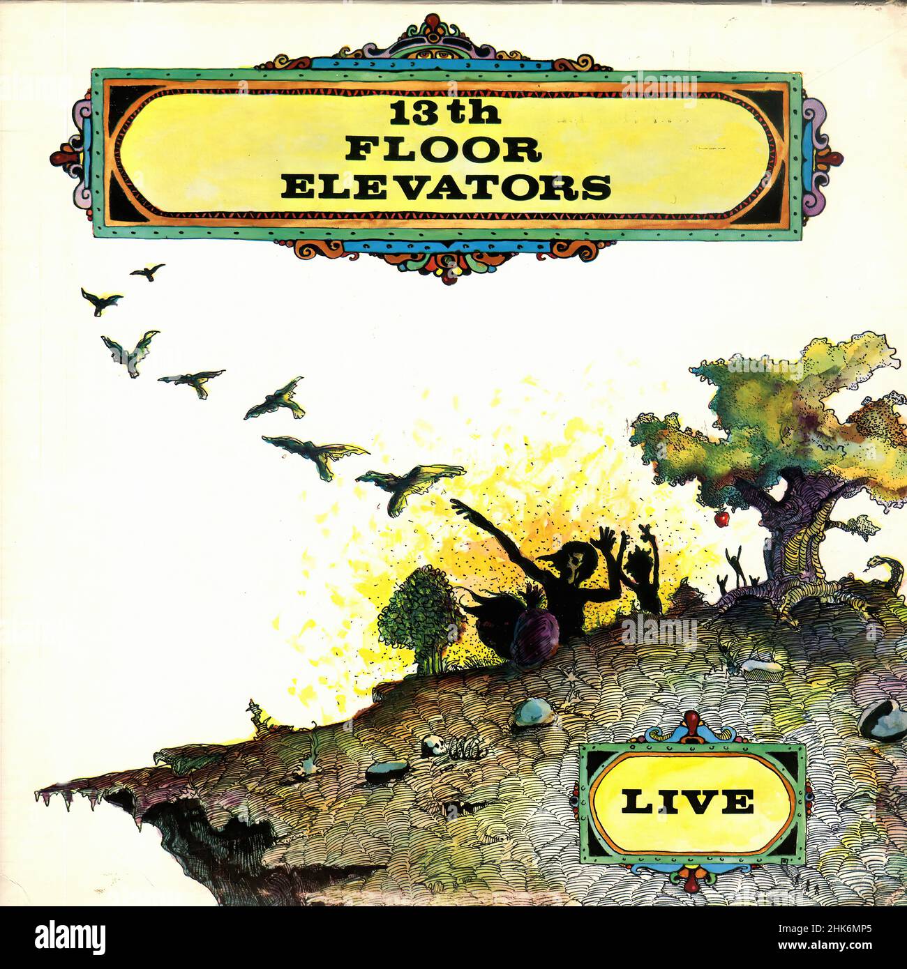 Vintage vinyl record cover - 13th Floor Elevators - Live - US - 1968 Stock Photo