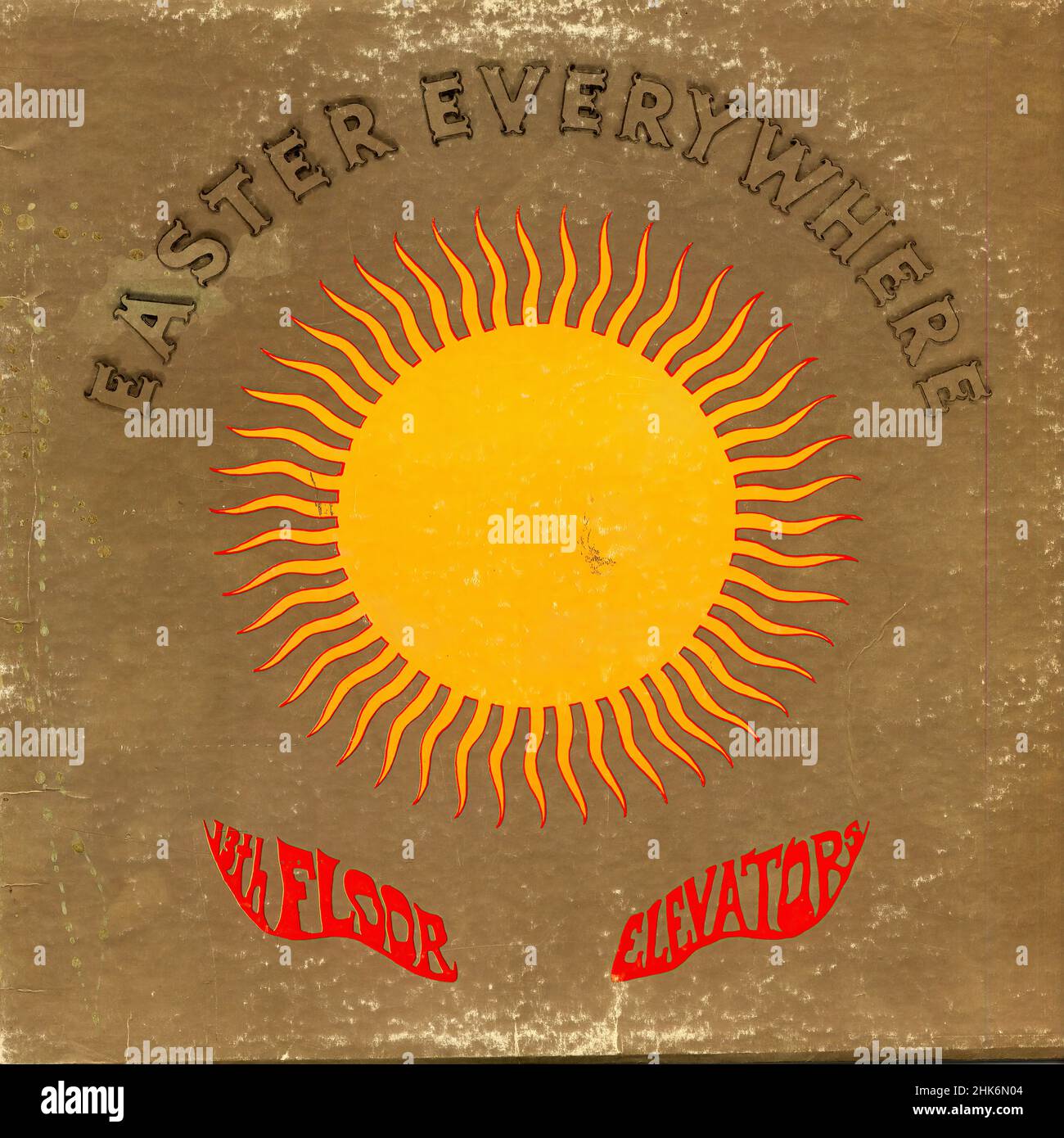 Vintage vinyl record cover - 13th Floor Elevators - Easter Everywhere - US - 1967 Stock Photo
