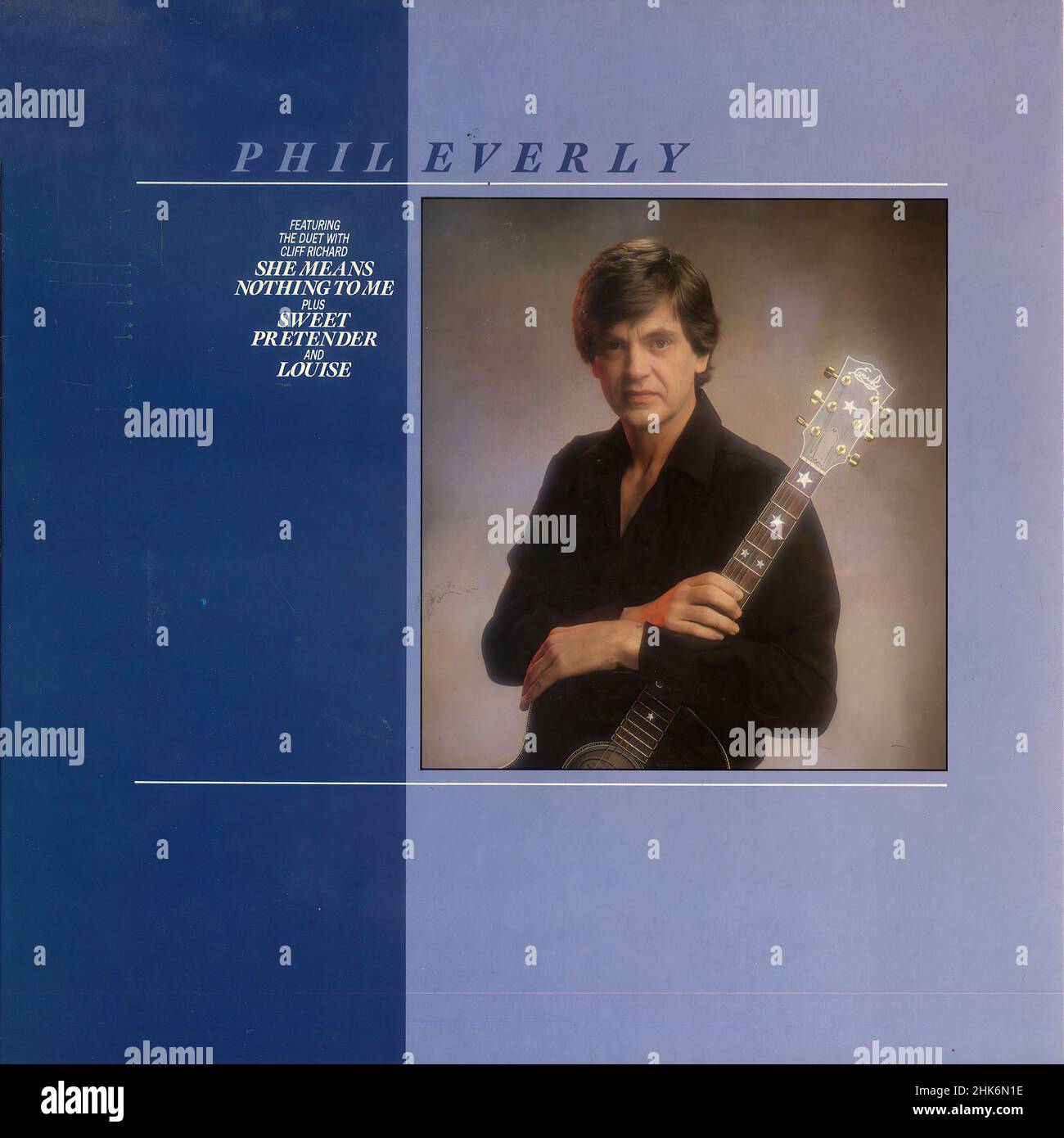 Vintage vinyl record cover - 1983 - Everly, Phil - Phil  Everly - D Stock Photo