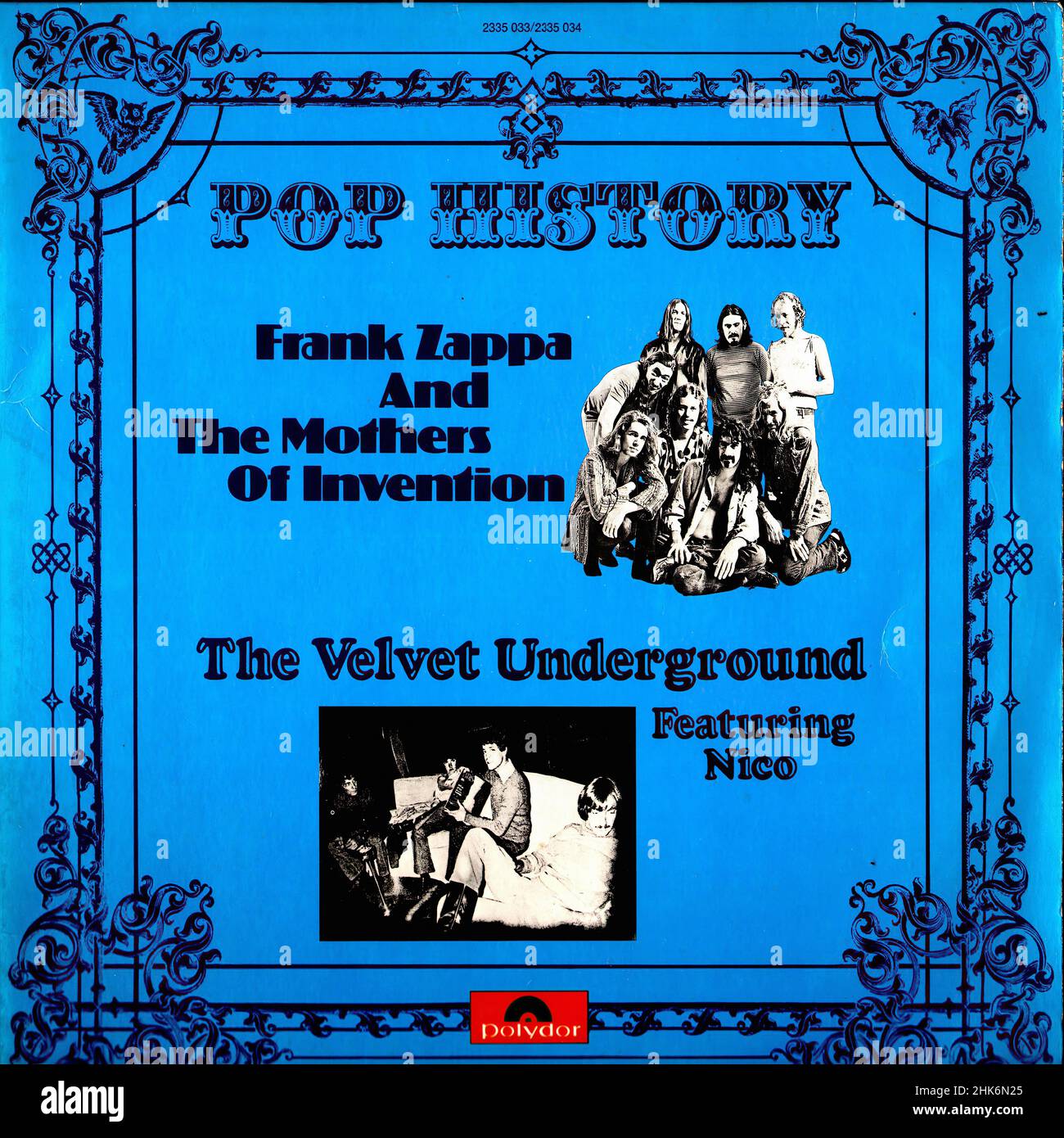 Vintage vinyl record cover -  Zappa, Frank - Pop History - D - 1971 Stock Photo