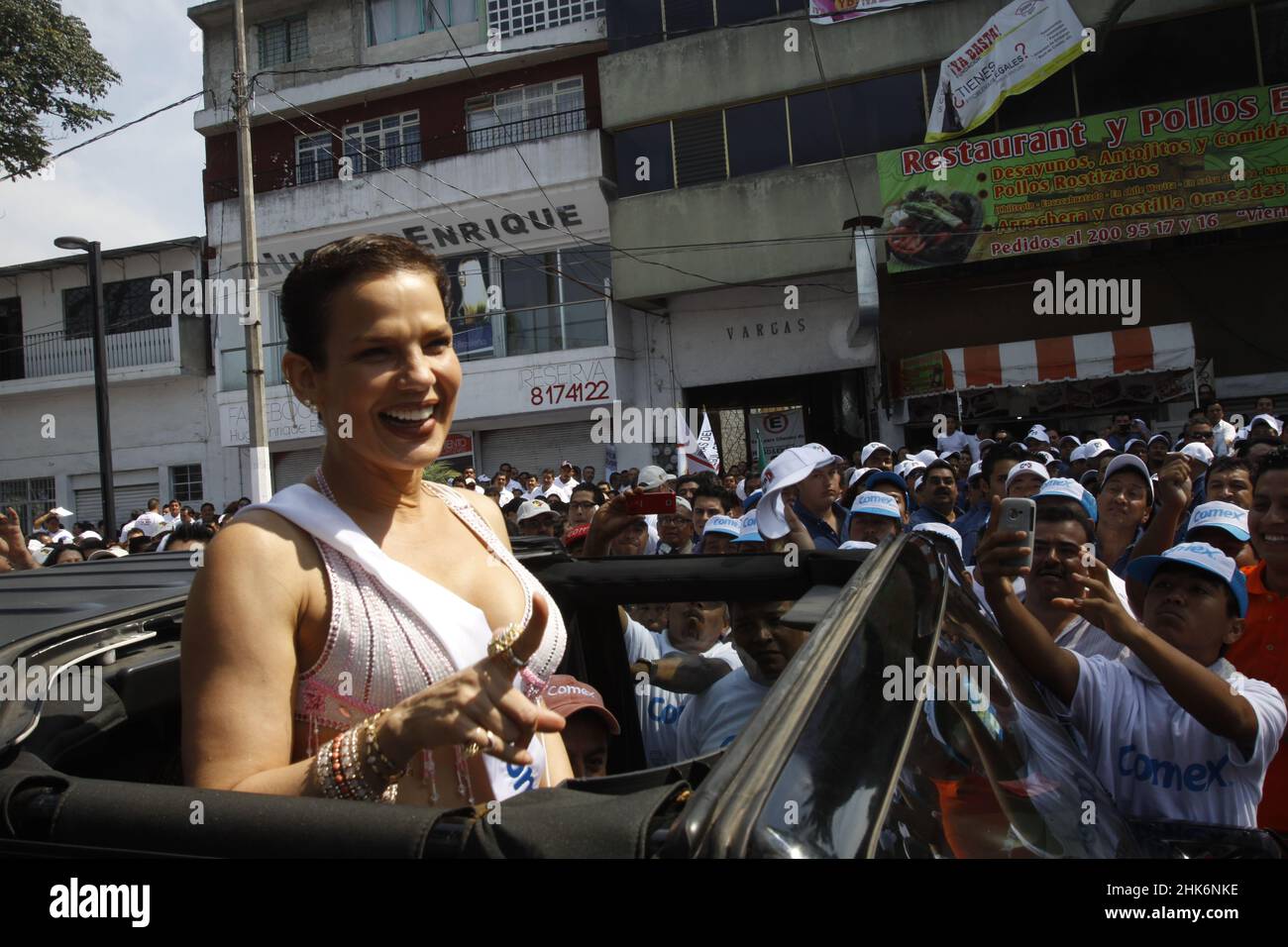 Niurka en el desfile del 1ero de Mayo en Xalapa, Veracruz.  *Photo:©/RaúlMéndez/NortePhoto* Stock Photo - Alamy