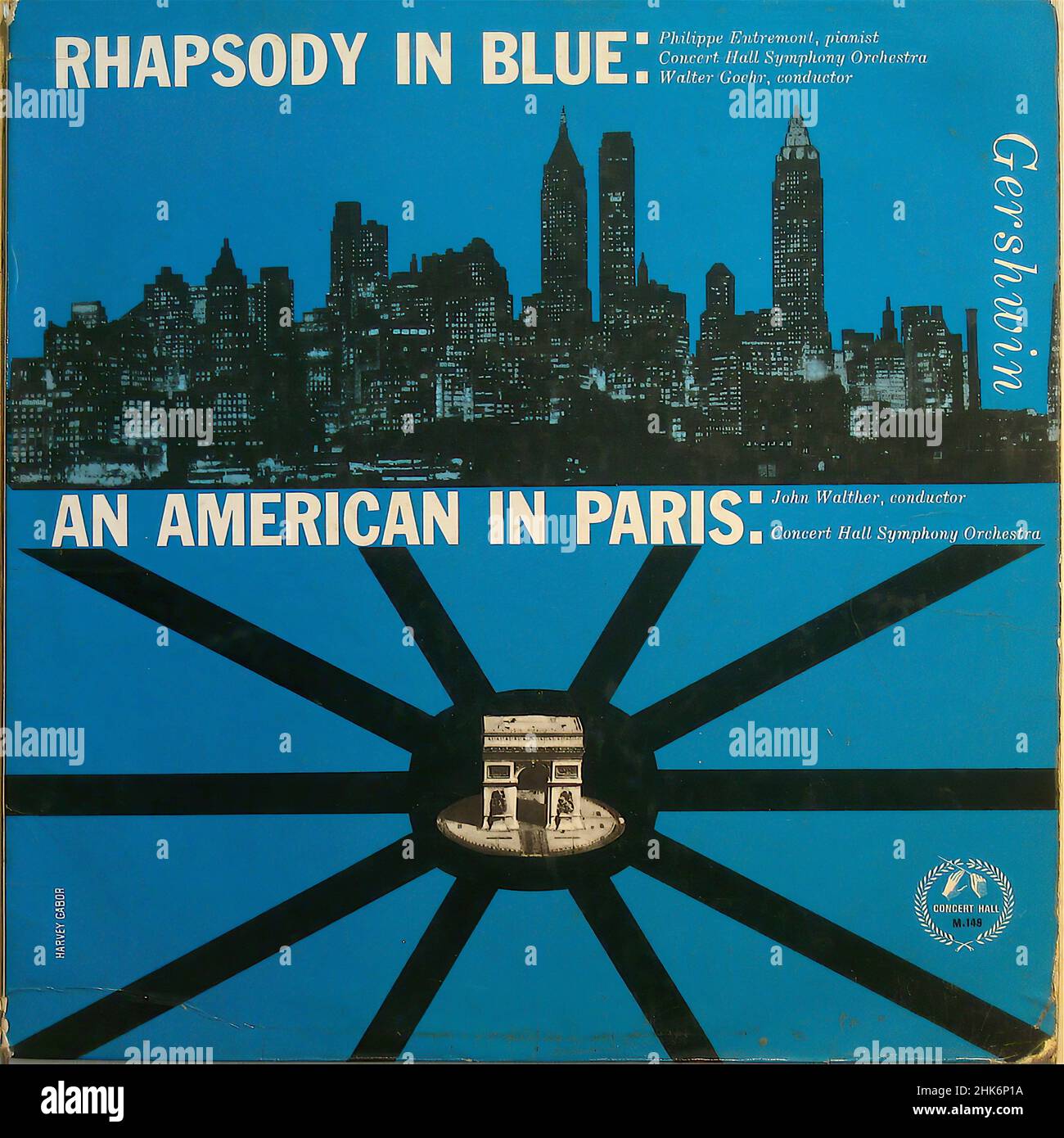 Vintage vinyl record cover - Gershwin Rhapsody In Blue & An