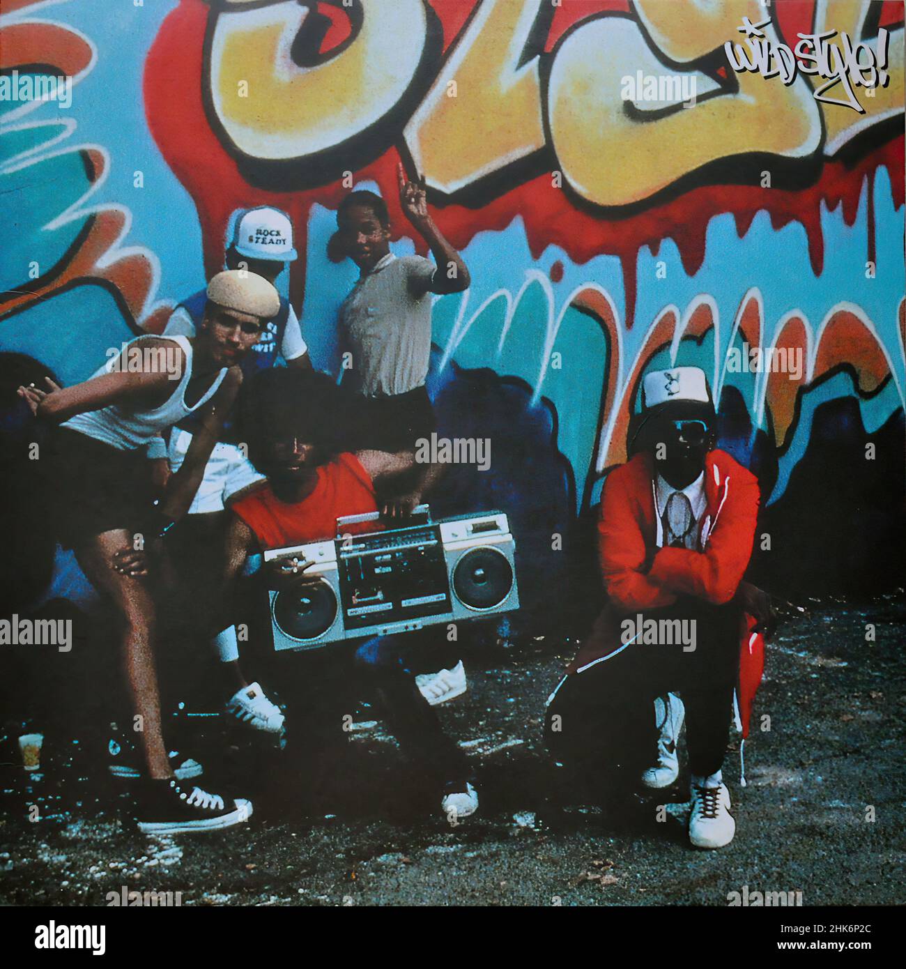 Vintage vinyl record cover -  Wild Style Theme Rap  Wild Style Subway Rap - 12  Stock Photo