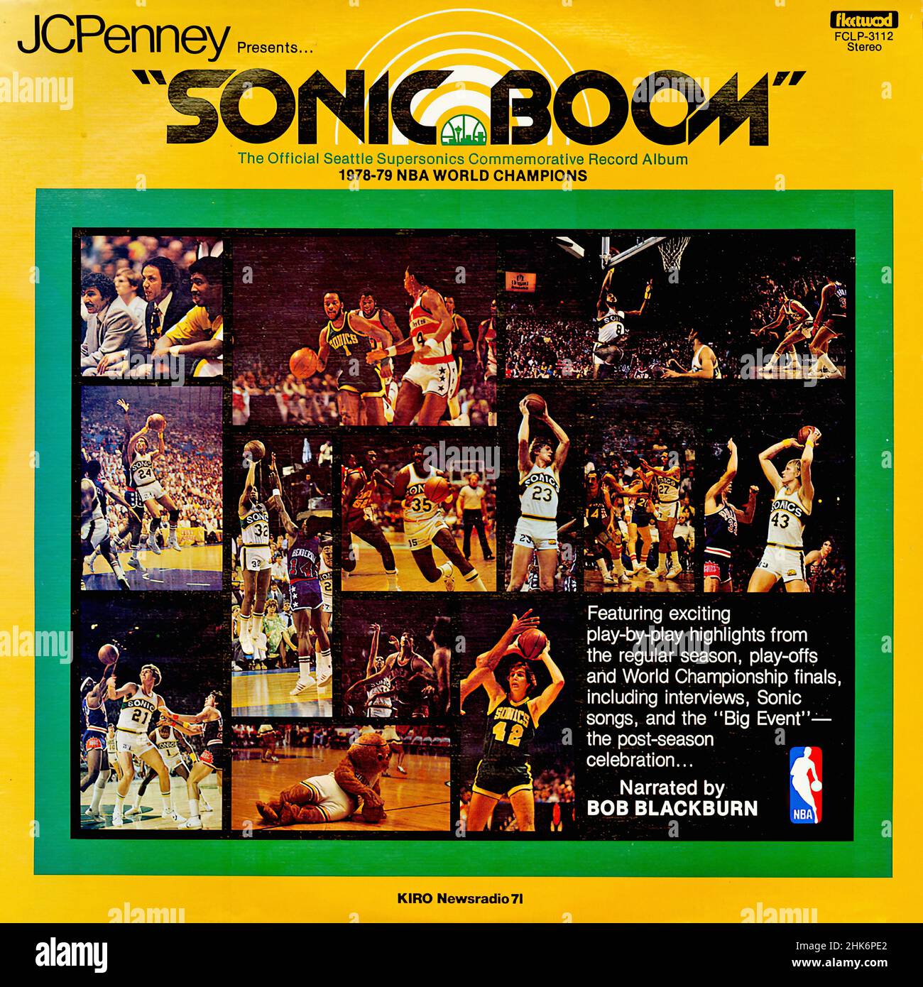 Sonic Boom - Vintage Vinyl Album Stock Photo