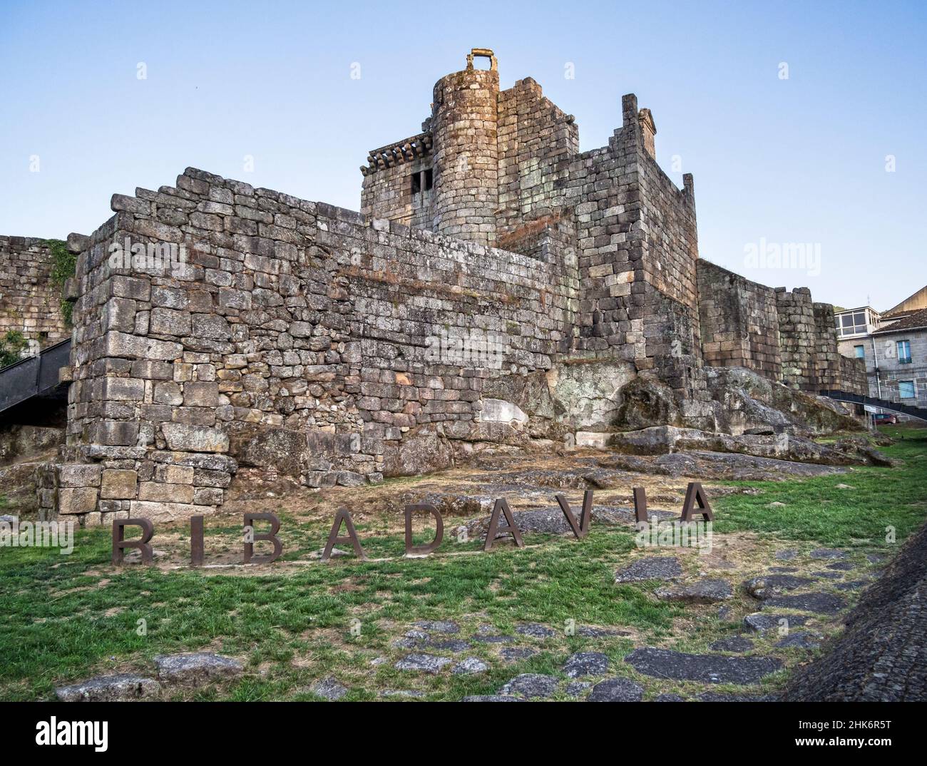 Castillo de Ribadavia. Orense. Galicia. España Stock Photo