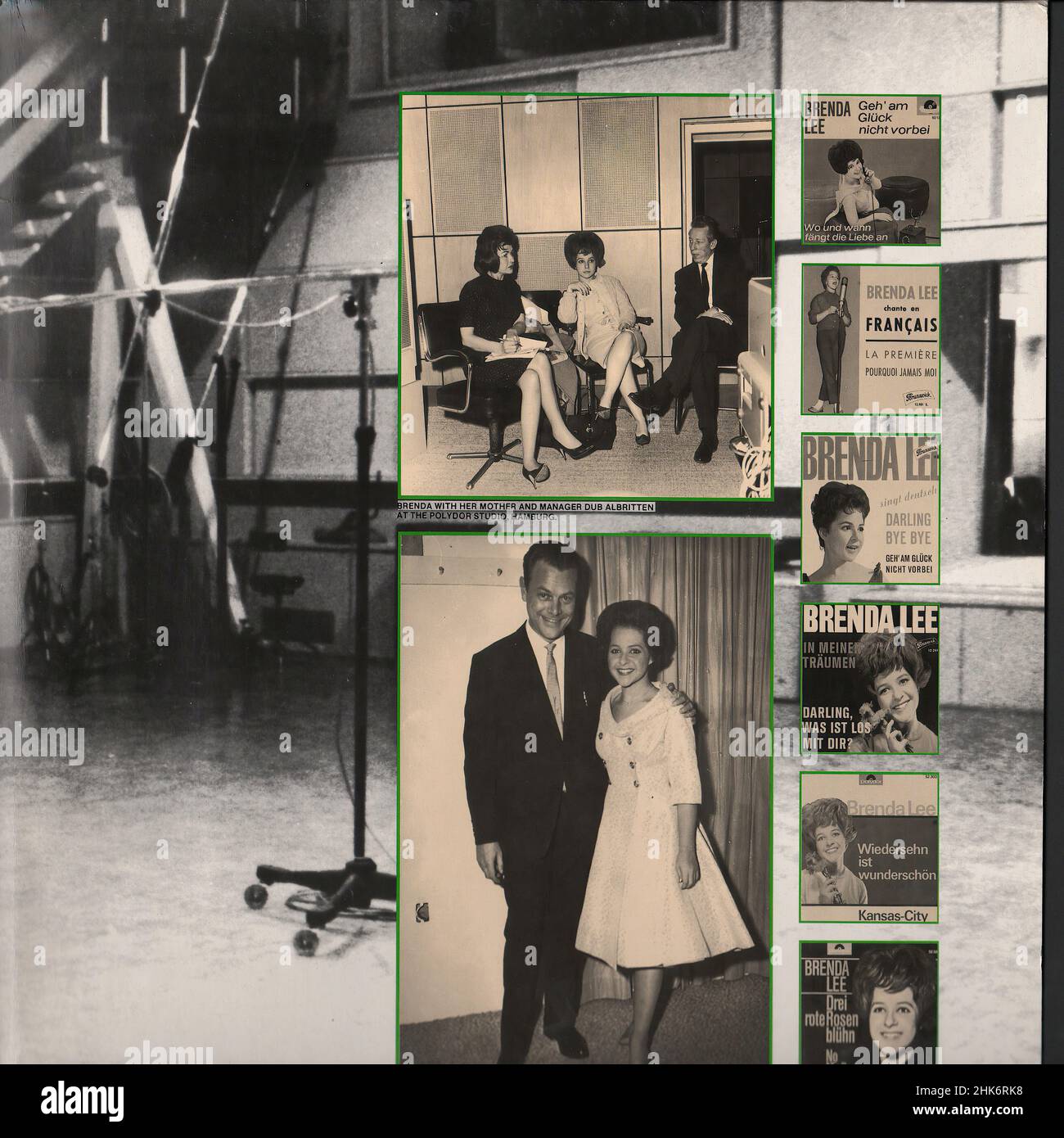 Vintage vinyl record cover - Lee, Brenda - Wiedersehn ist wunderschön - D - 1985- Stock Photo