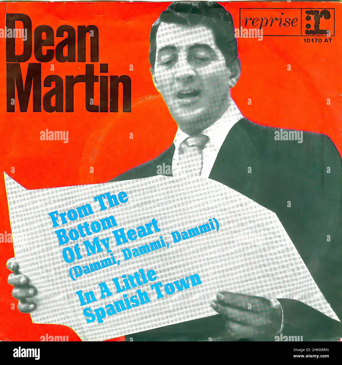 Vintage vinyl record cover - Martin, Dean - From The Bottom Of My Heart - D - 1962 Stock Photo